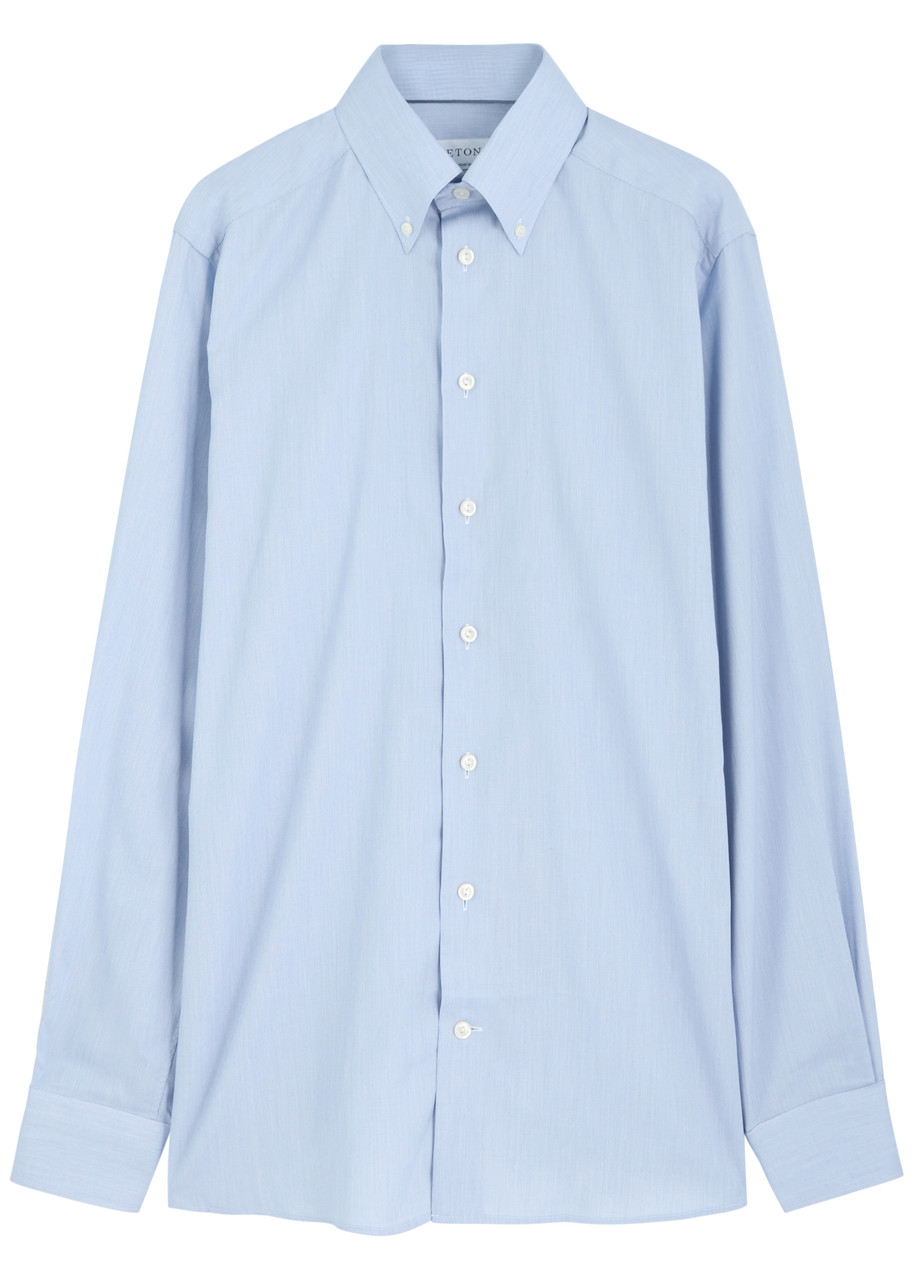 Eton Oxford Cotton Shirt – Light Blue – C. Eton Oxford Cotton Shirt – Light Blue – C.