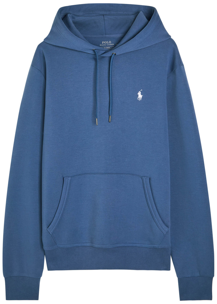 Polo Ralph Lauren Hooded Jersey Sweatshirt – Blue Polo Ralph Lauren Hooded Jersey Sweatshirt – Blue
