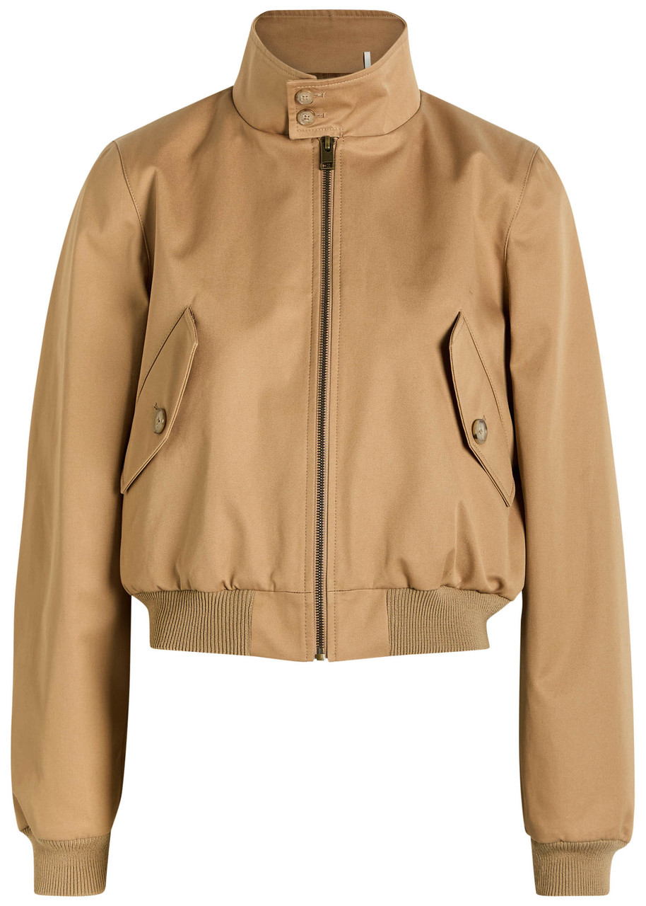 Frame The Harrington Cotton Jacket – Camel – S – S