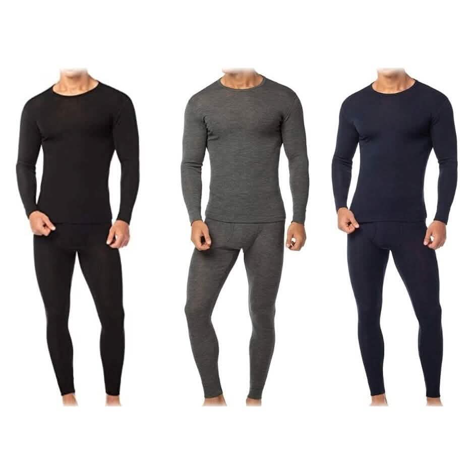 -Piece: Men’s Cotton Fleece Thermal Sets – -Piece: Men’s Cotton Fleece Thermal Sets –
