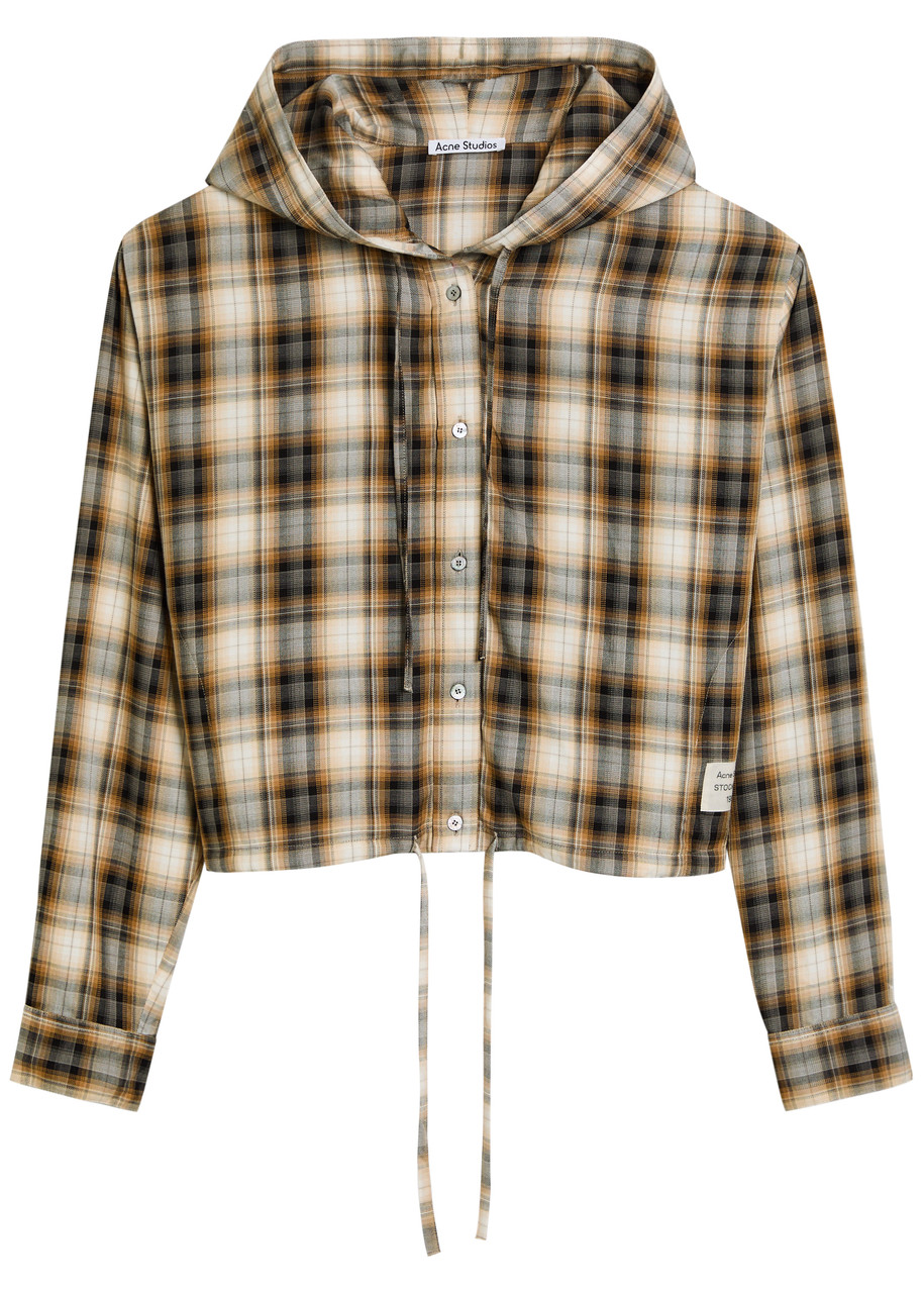 Acne Studios Hooded Woven Shirt – Stripe – M Acne Studios Hooded Woven Shirt – Stripe – M