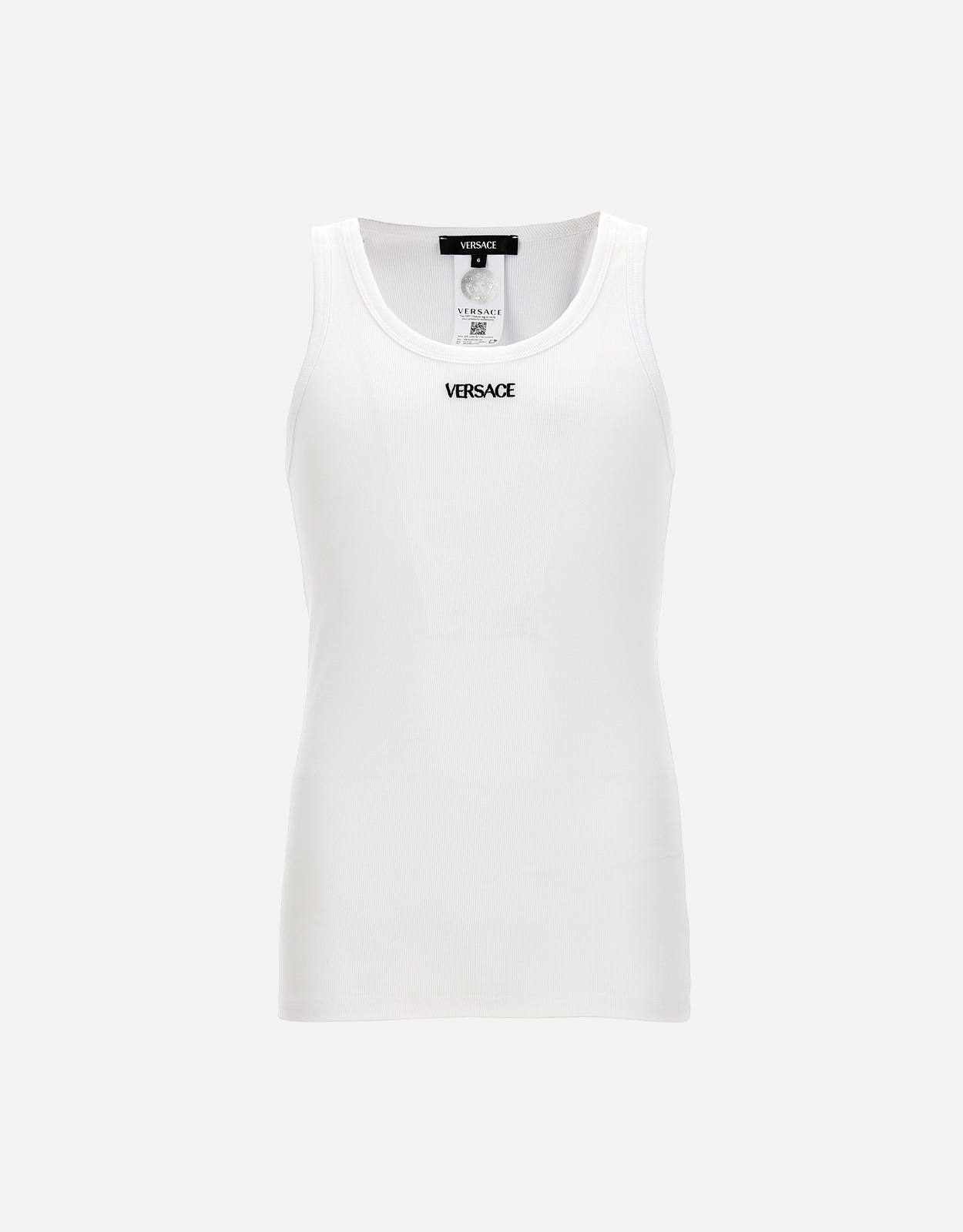 Versace Men’s Logo Ribbed Tank Top Versace Men’s Logo Ribbed Tank Top