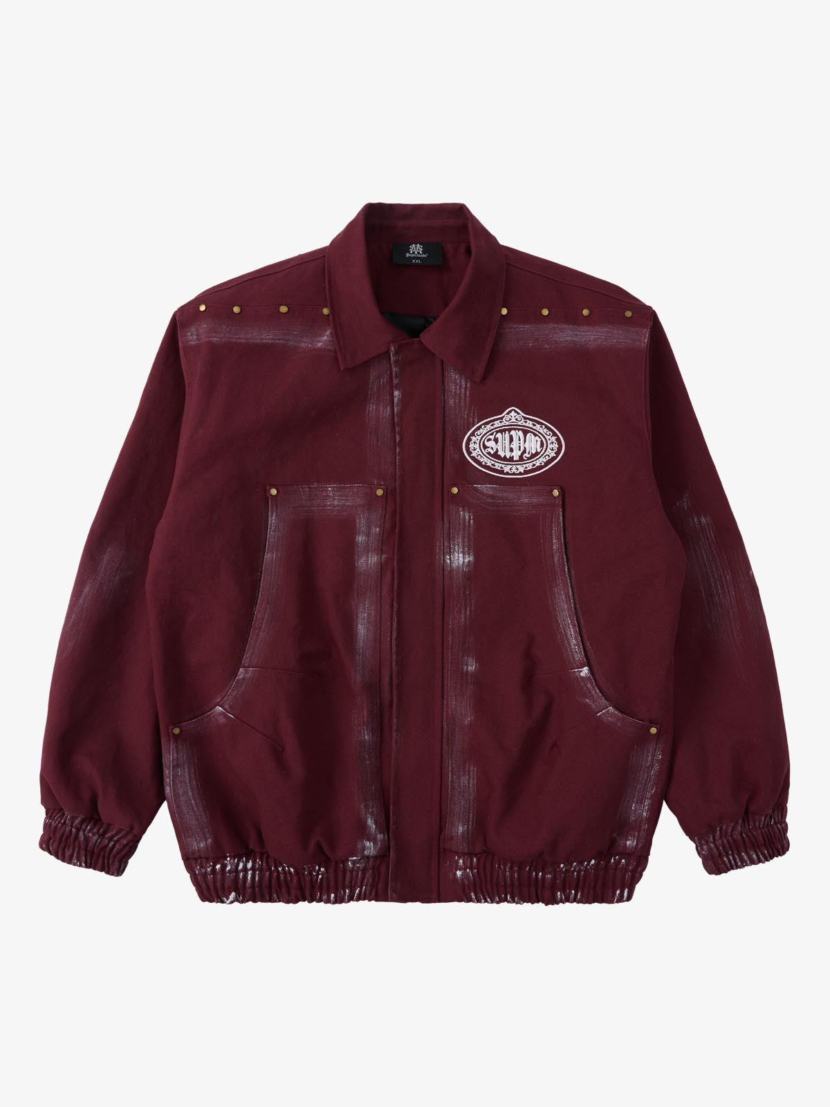 Supermade Logo Gothic Letter Print Set – – Brick Red L Jacket Supermade Logo Gothic Letter Print Set – – Brick Red L Jacket