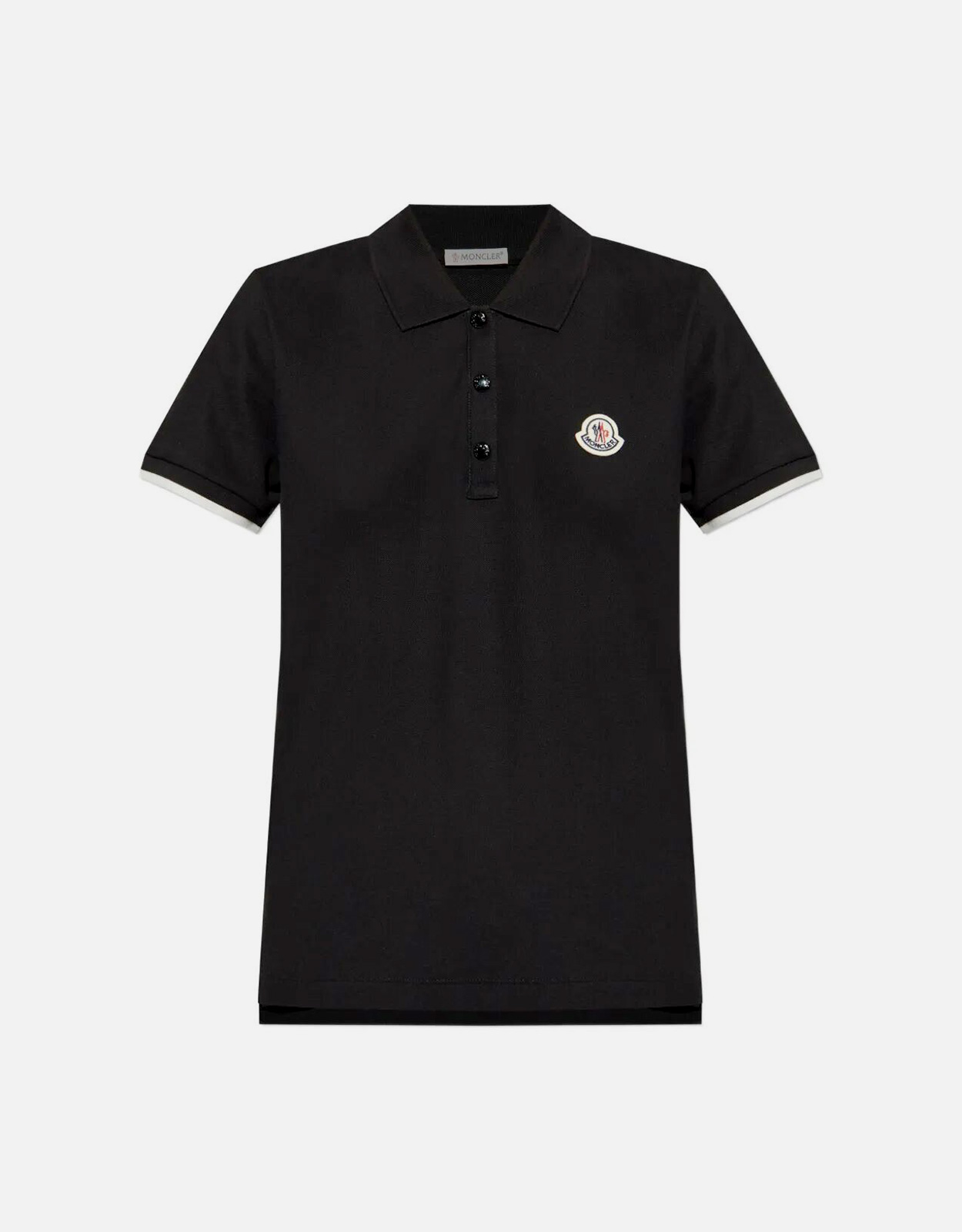 Moncler Logo Patch Cotton Piqu Polo Shirt Moncler Logo Patch Cotton Piqu Polo Shirt