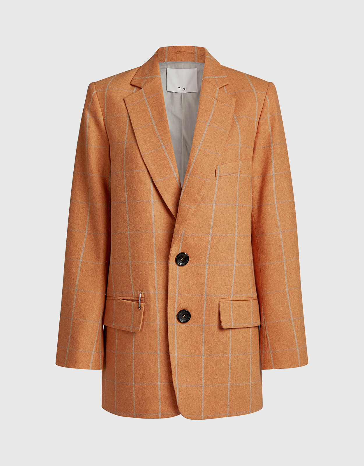 Tibi Dexter Menswear Checked Long Blazer – Tibi Dexter Menswear Checked Long Blazer –