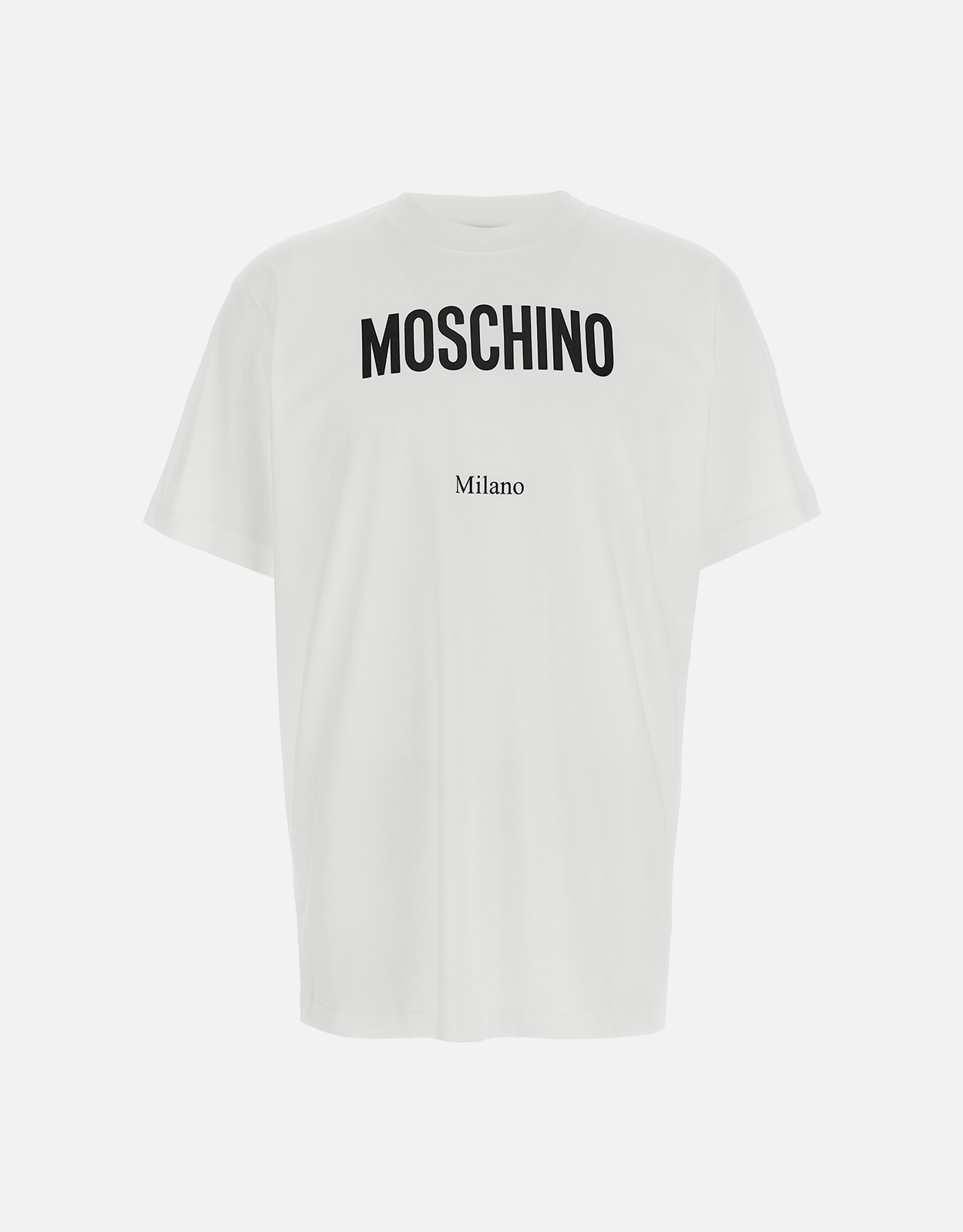 Moschino Men’s Logo Printed Organic Cotton Shirt