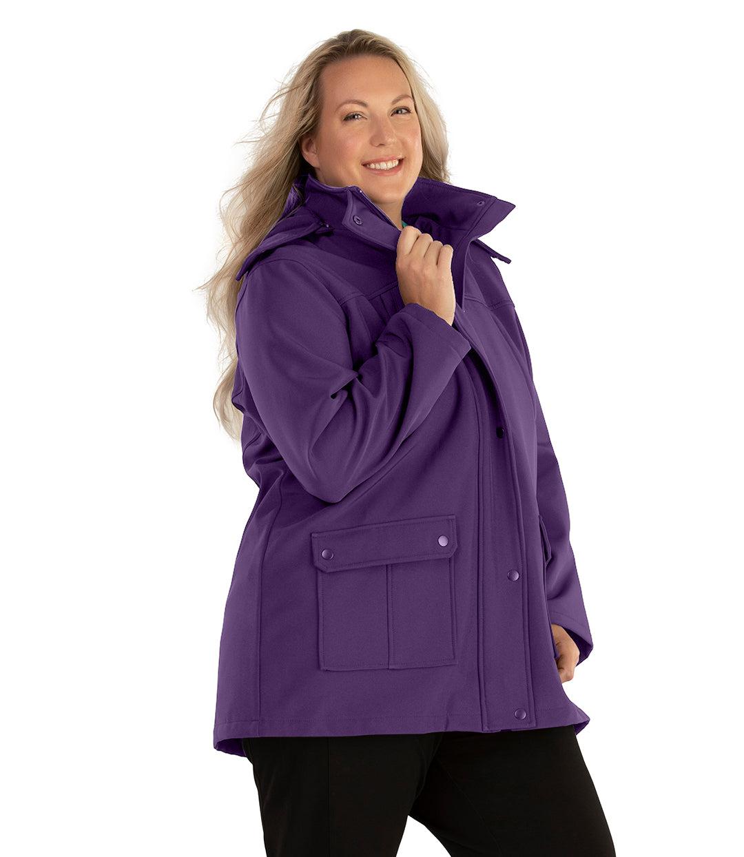 Hooded Softshell Jacket – FINAL SALE, Amethyst Purple Hooded Softshell Jacket – FINAL SALE, Amethyst Purple