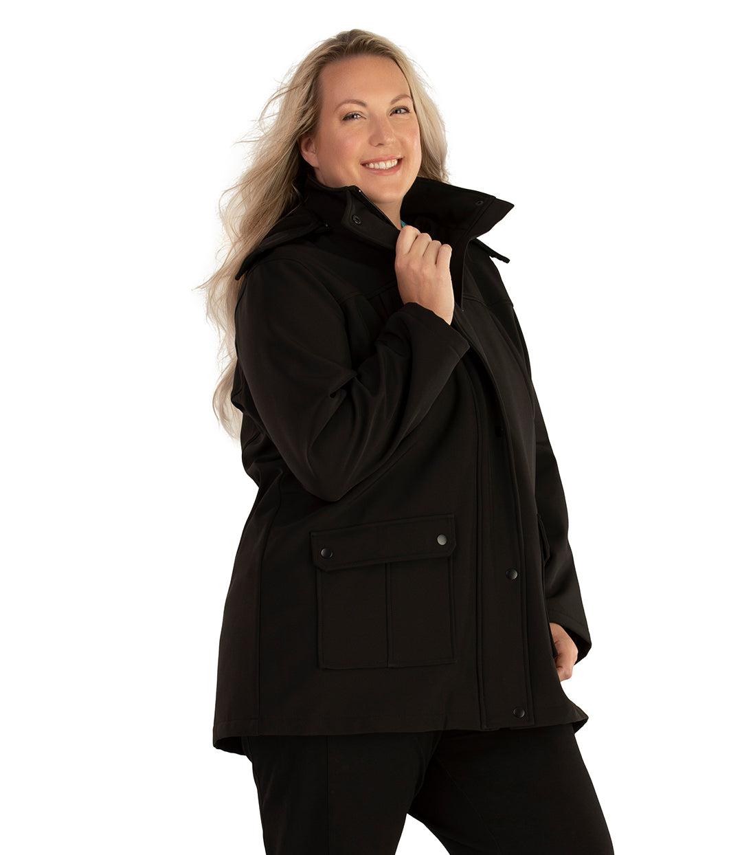 Hooded Softshell Jacket – FINAL SALE, X Black Hooded Softshell Jacket – FINAL SALE, X Black