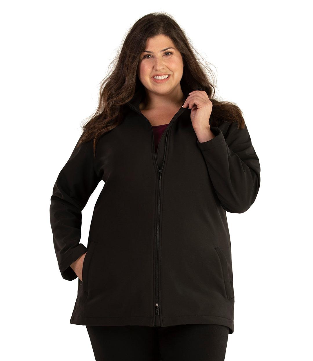 Mock Neck Softshell Jacket – FINAL SALE, X Black Mock Neck Softshell Jacket – FINAL SALE, X Black