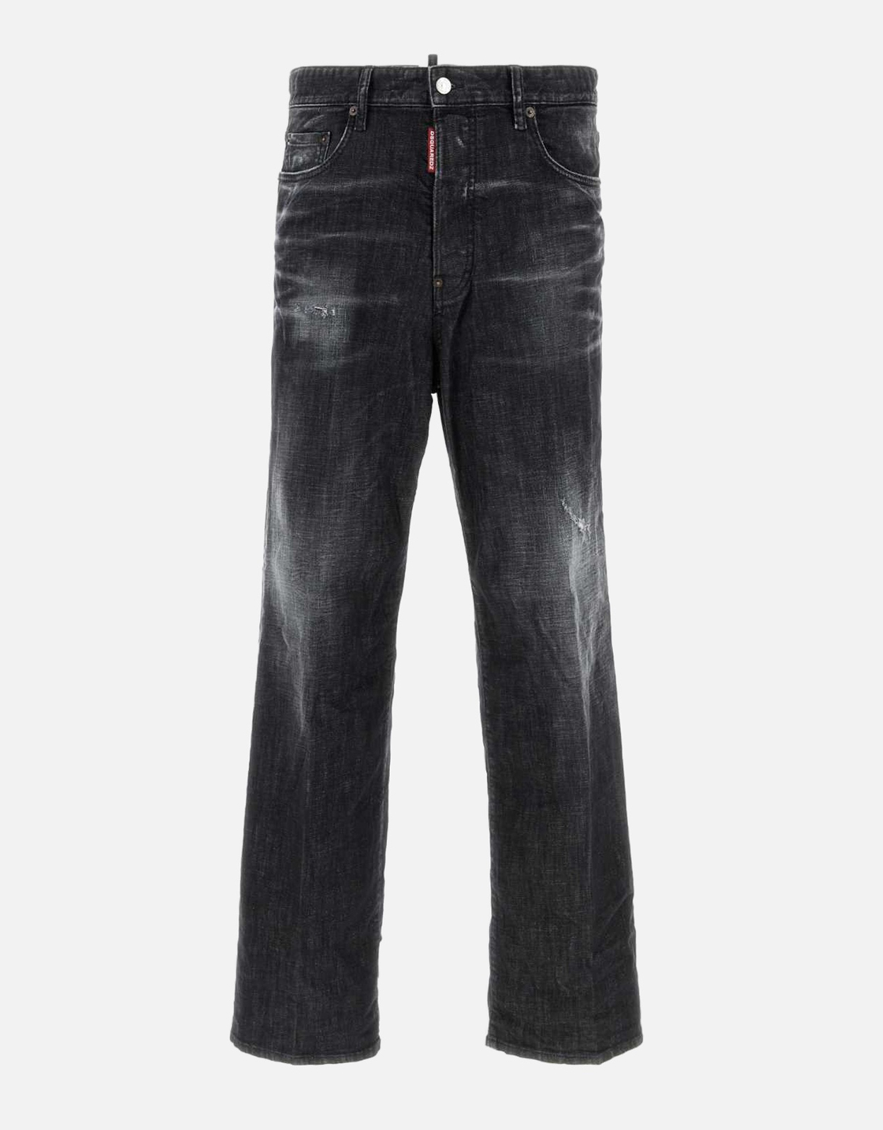 Dsquared Men’s Black Stretch Cotton Denim Loose Jeans – IT Dsquared Men’s Black Stretch Cotton Denim Loose Jeans – IT