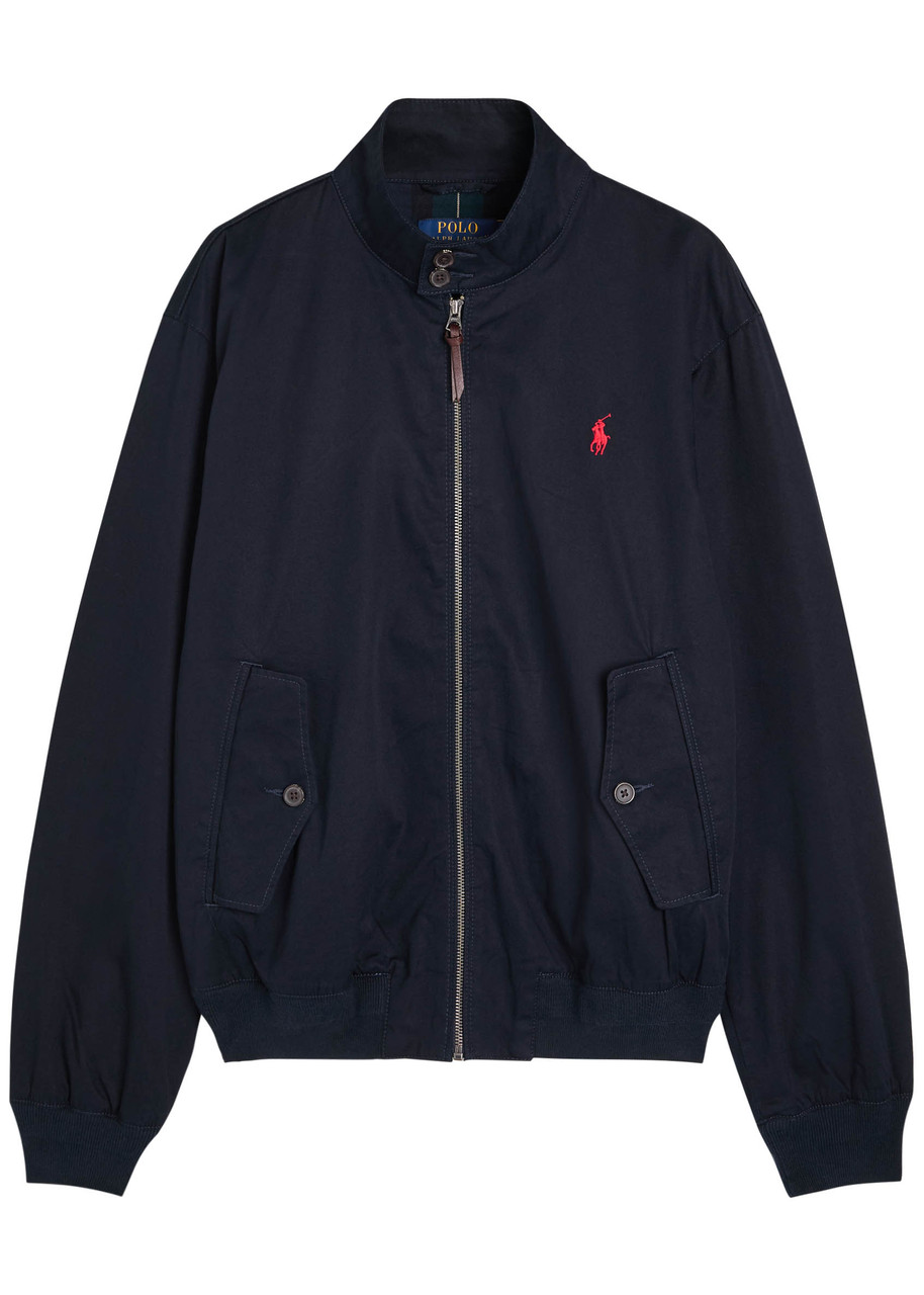 Polo Ralph Lauren Logo-embroidered Cotton Windbreaker Jacket – Navy Polo Ralph Lauren Logo-embroidered Cotton Windbreaker Jacket – Navy