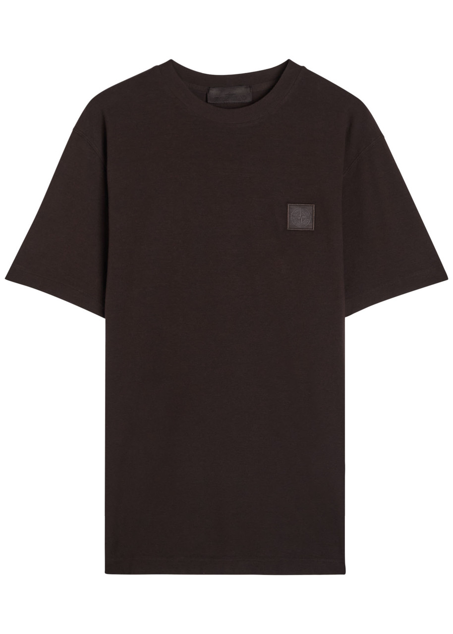 Stone Island Ghost Logo Slubbed Cotton shirt – Dark Brown Stone Island Ghost Logo Slubbed Cotton shirt – Dark Brown