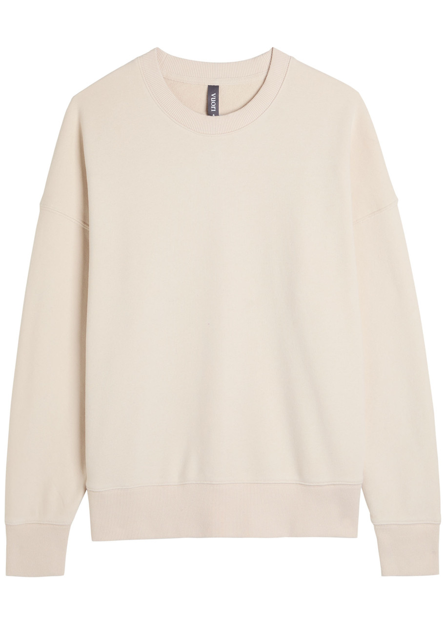 Vuori Sedona Cotton-blend Sweatshirt – Beige – S – S Vuori Sedona Cotton-blend Sweatshirt – Beige – S – S