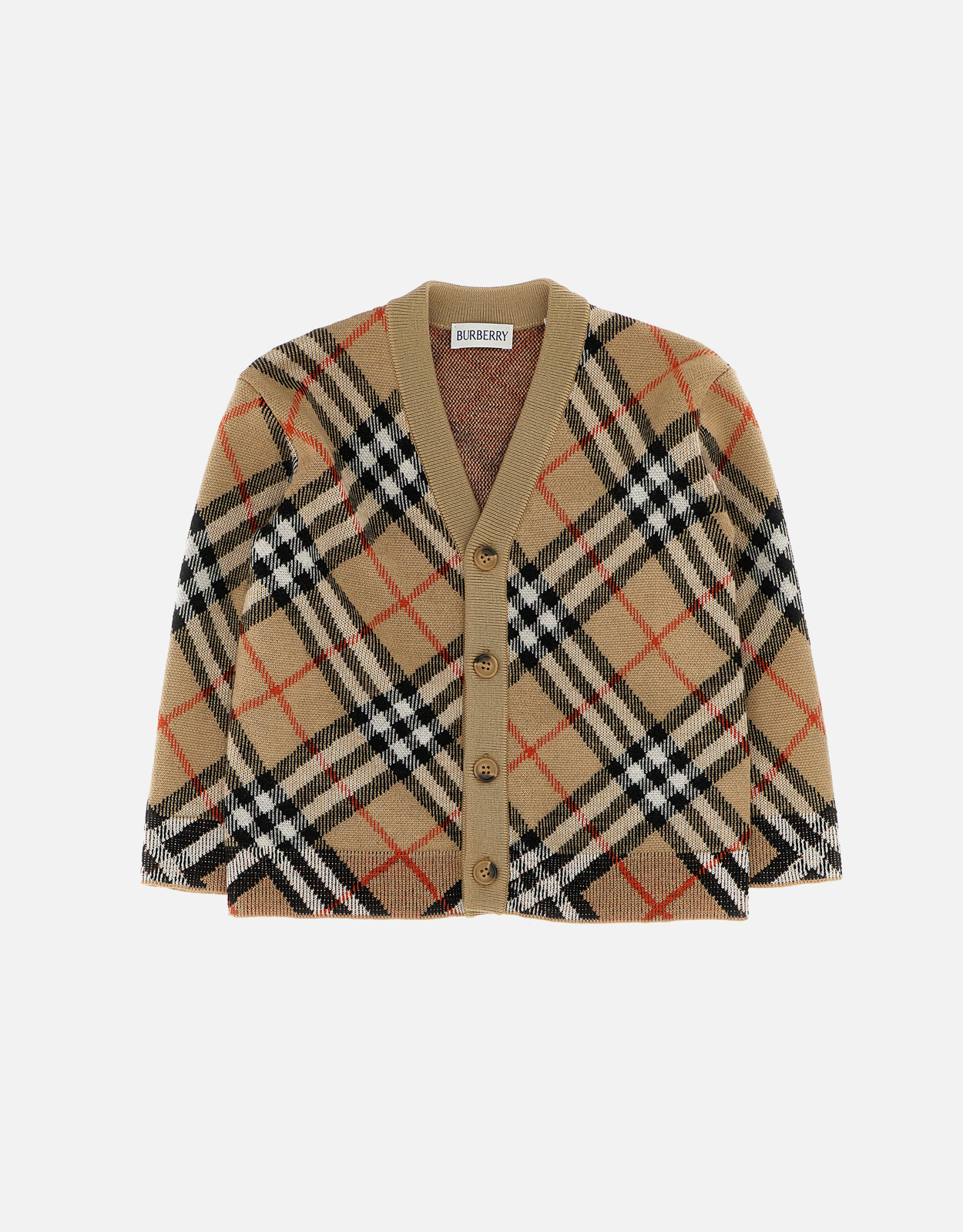 Burberry Kids Wool Check Cardigan – Month – Burberry Kids Wool Check Cardigan – Month –