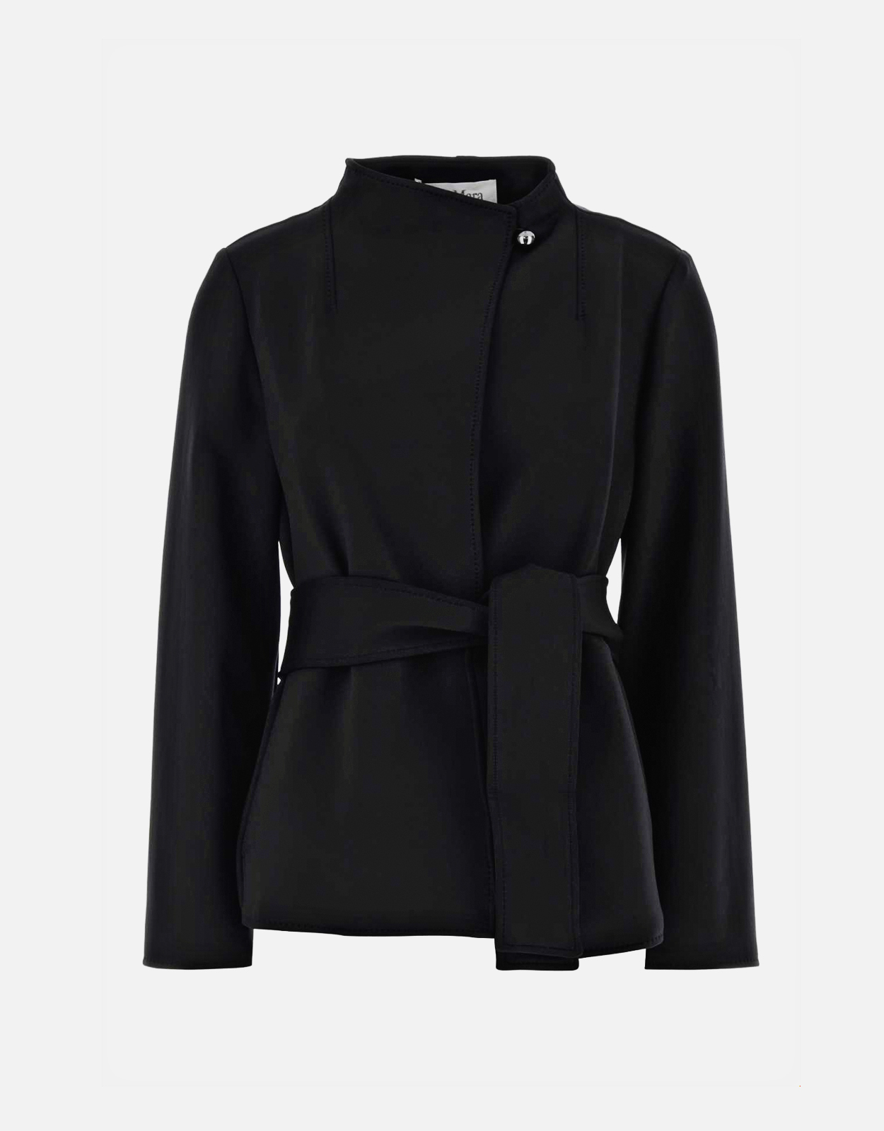 Max Mara Black Stretch Nylon Talamo Blazer Max Mara Black Stretch Nylon Talamo Blazer