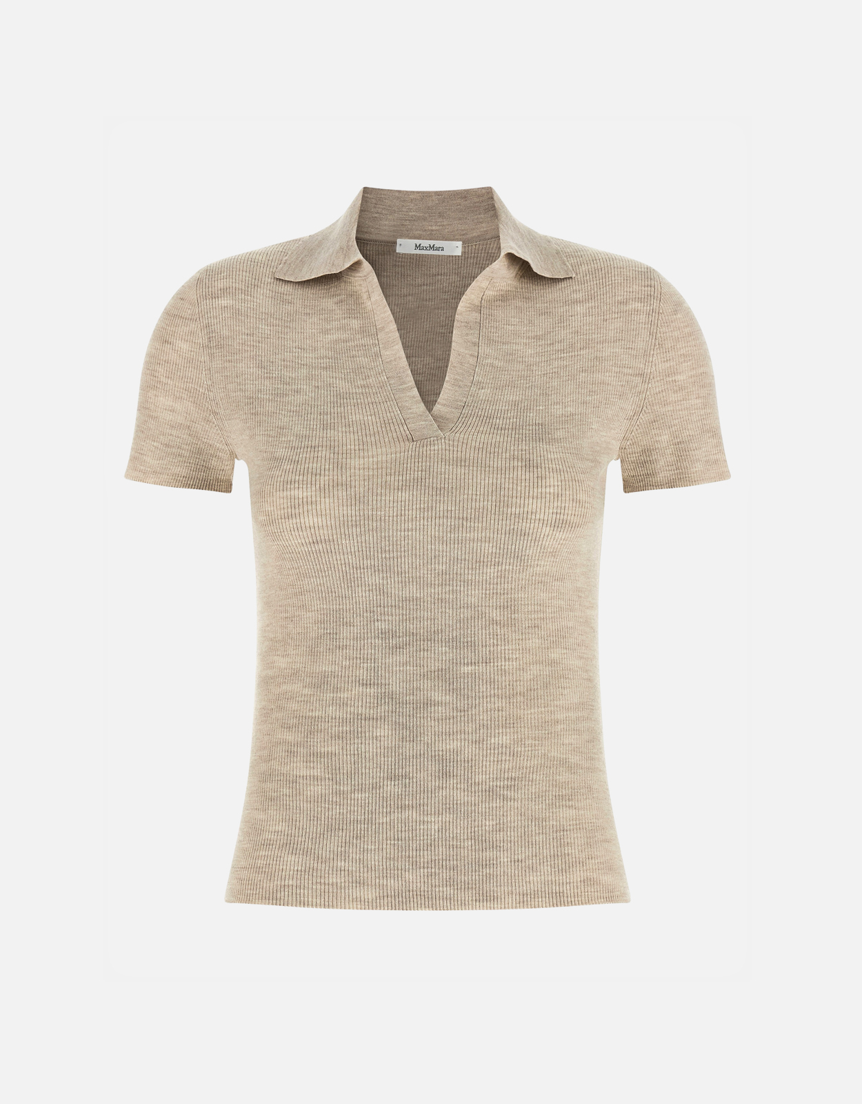 Max Mara Slim Fit Virgin Wool Polo Shirt – X