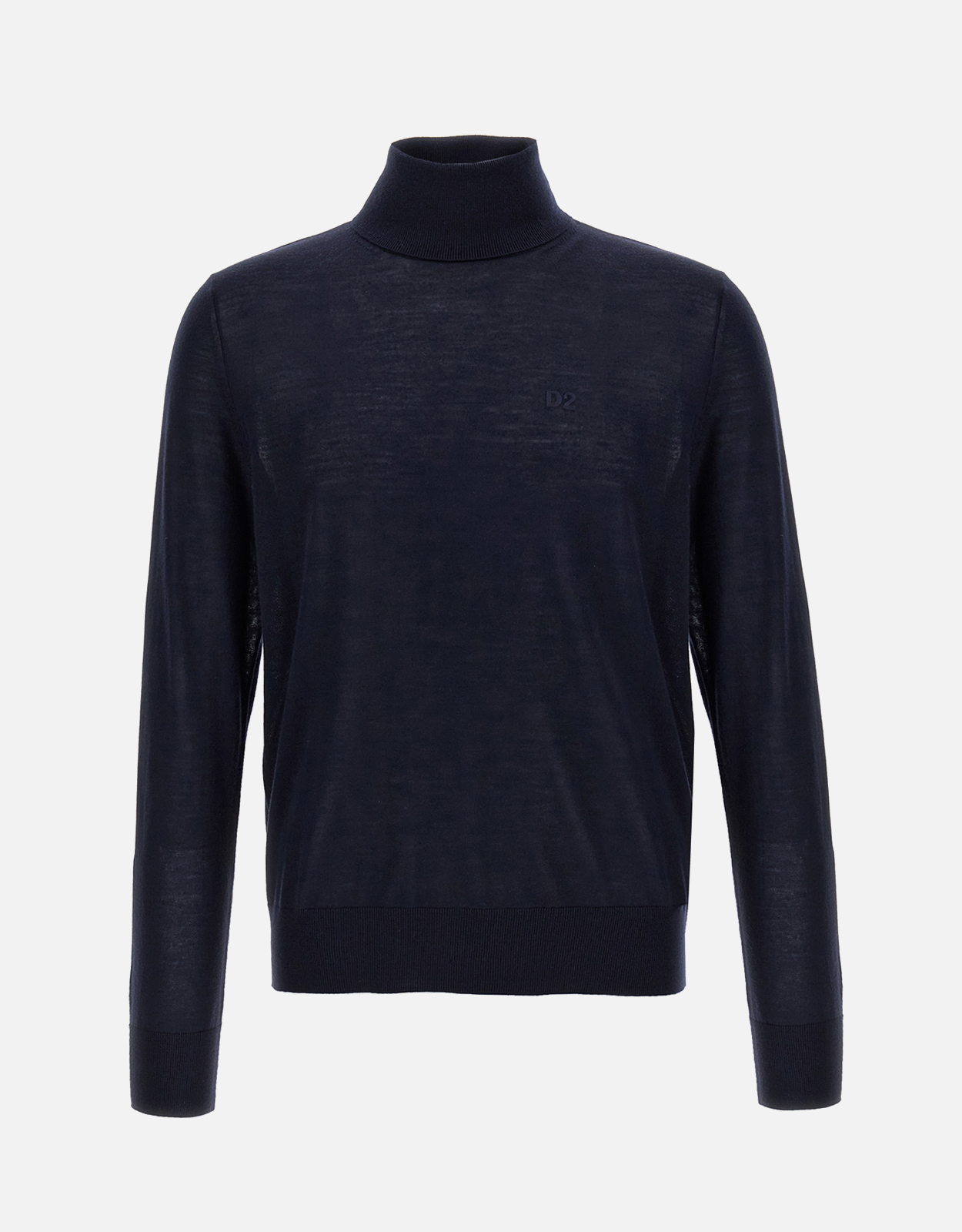 Dsquared Men’s D Virgin Wool Logo Embroidered Turtleneck Sweaters