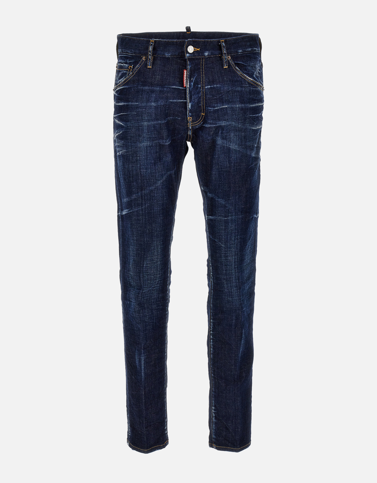 Dsquared Men’s Dark Clean Wash Stretch Denim Slim Fit Straight Leg Jeans – IT Dsquared Men’s Dark Clean Wash Stretch Denim Slim Fit Straight Leg Jeans – IT