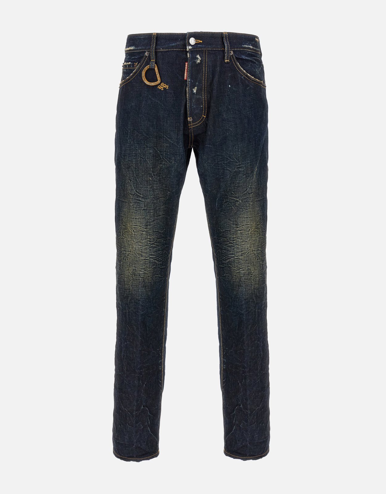 Dsquared Men’s Dark Dust Wash Cool Guy Cotton Denim Slim Fit Straight Leg Jeans – IT Dsquared Men’s Dark Dust Wash Cool Guy Cotton Denim Slim Fit Straight Leg Jeans – IT