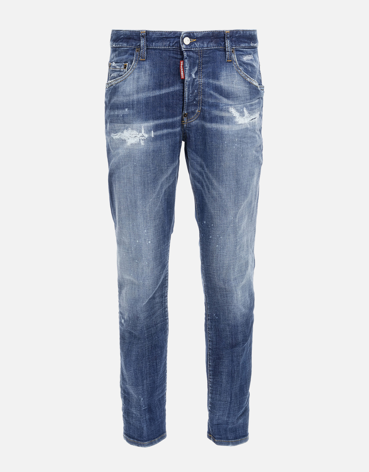 Dsquared Men’s Light Heritage Wash Stretch Cotton Slim Fit Skater Jeans – IT Dsquared Men’s Light Heritage Wash Stretch Cotton Slim Fit Skater Jeans – IT