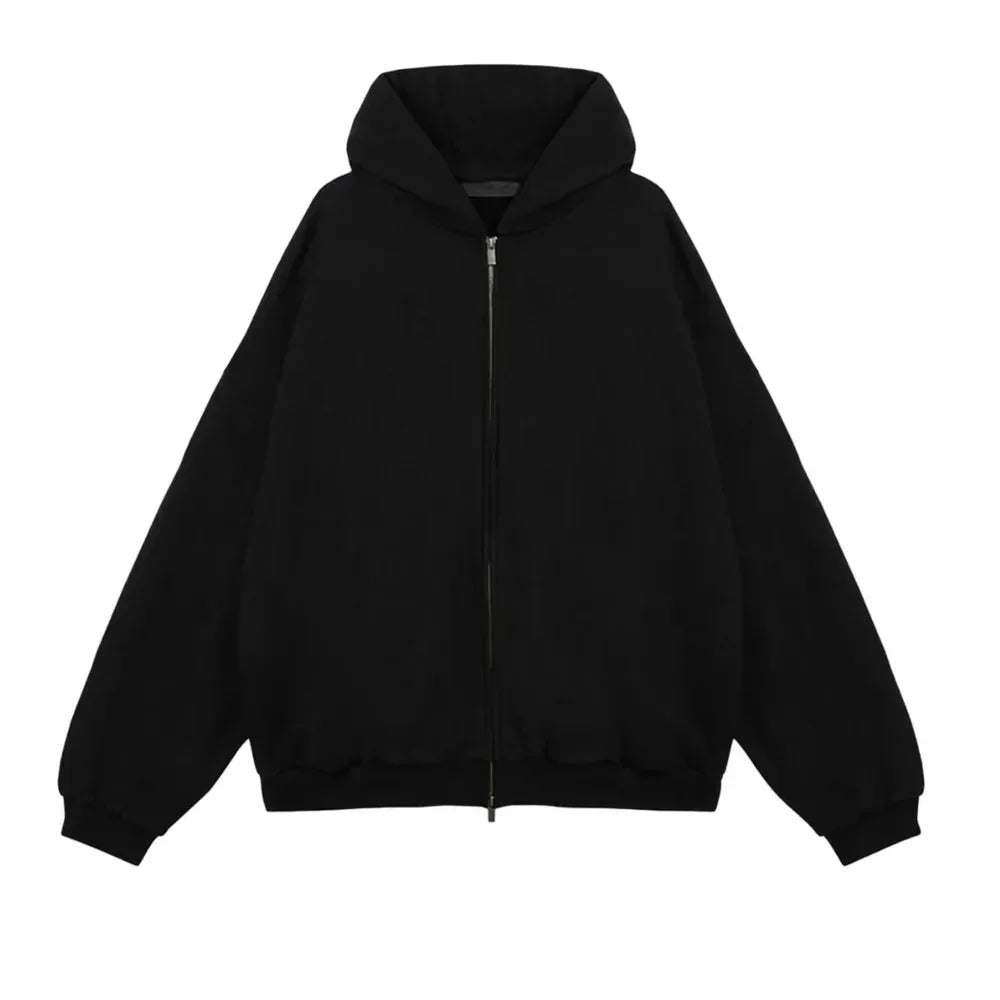 Fear Of God Essentials Heavy Fleece Full Zip Hoodie Black Fear Of God Essentials Heavy Fleece Full Zip Hoodie Black