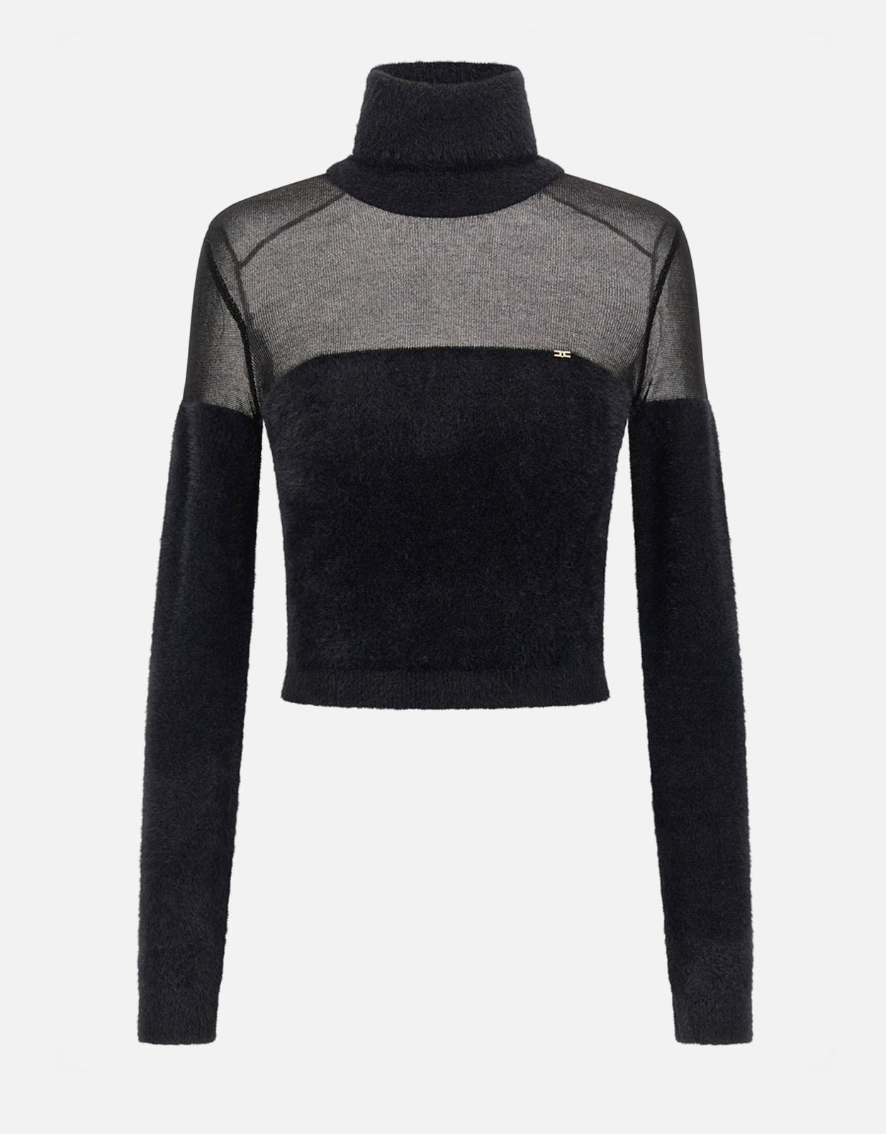 Elisabetta Franchi Turtleneck Knit Slim Fit Sweater – IT