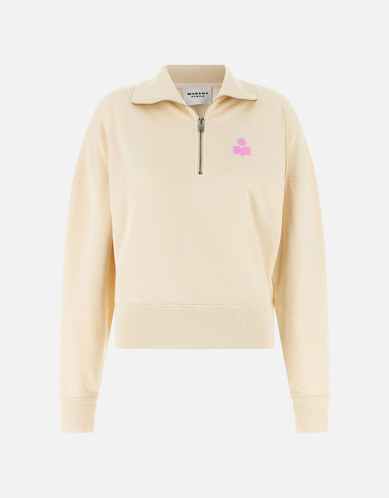 Isabel Marant ?toile Brushed Cotton Logo Half-Zip Sweatshirt – FR Isabel Marant ?toile Brushed Cotton Logo Half-Zip Sweatshirt – FR