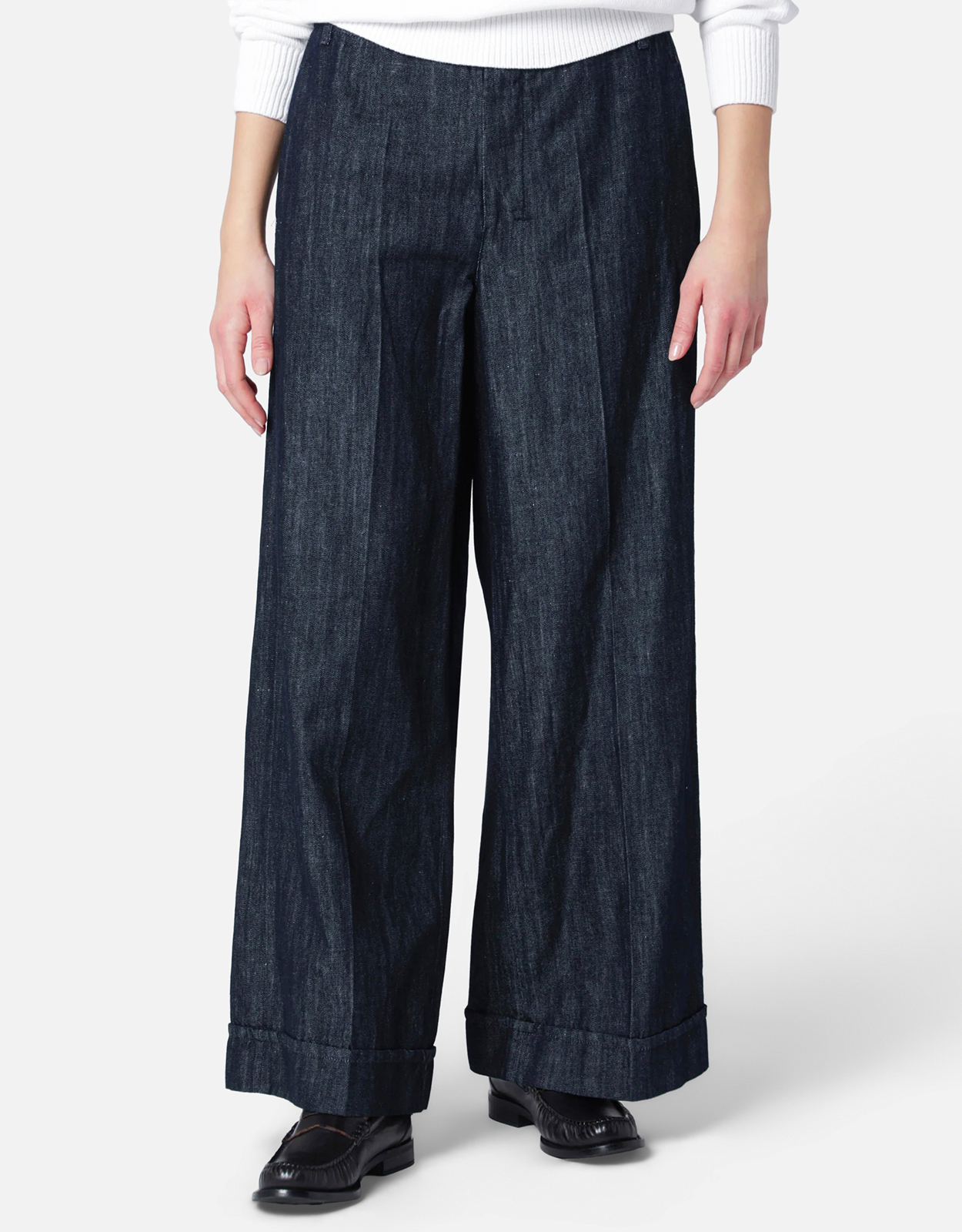 ‘S Max Mara Straight Cotton Linen Denim Trousers – IT ‘S Max Mara Straight Cotton Linen Denim Trousers – IT