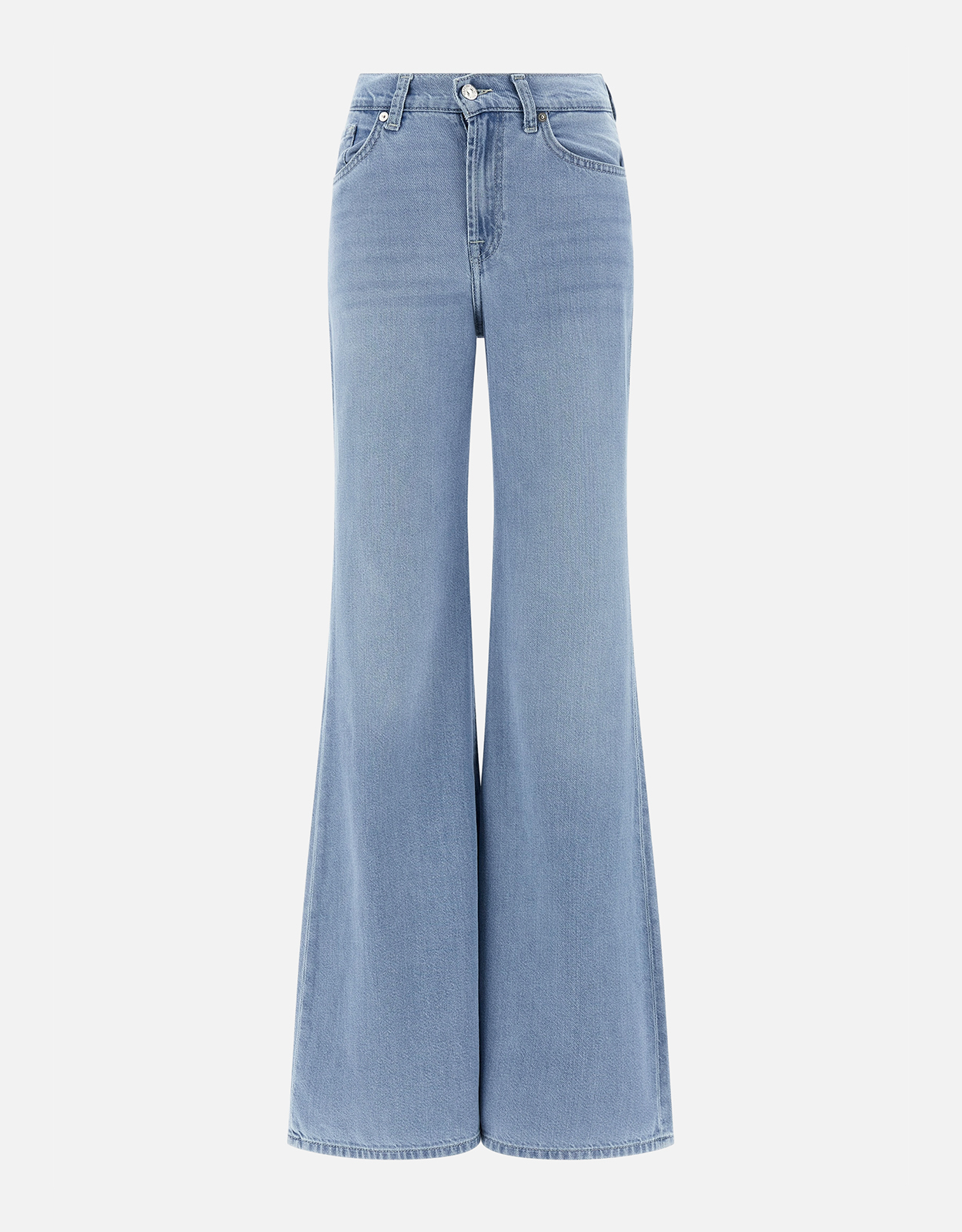 For All Mankind Retro Flare Hana Stretch Cotton Denim Jeans For All Mankind Retro Flare Hana Stretch Cotton Denim Jeans