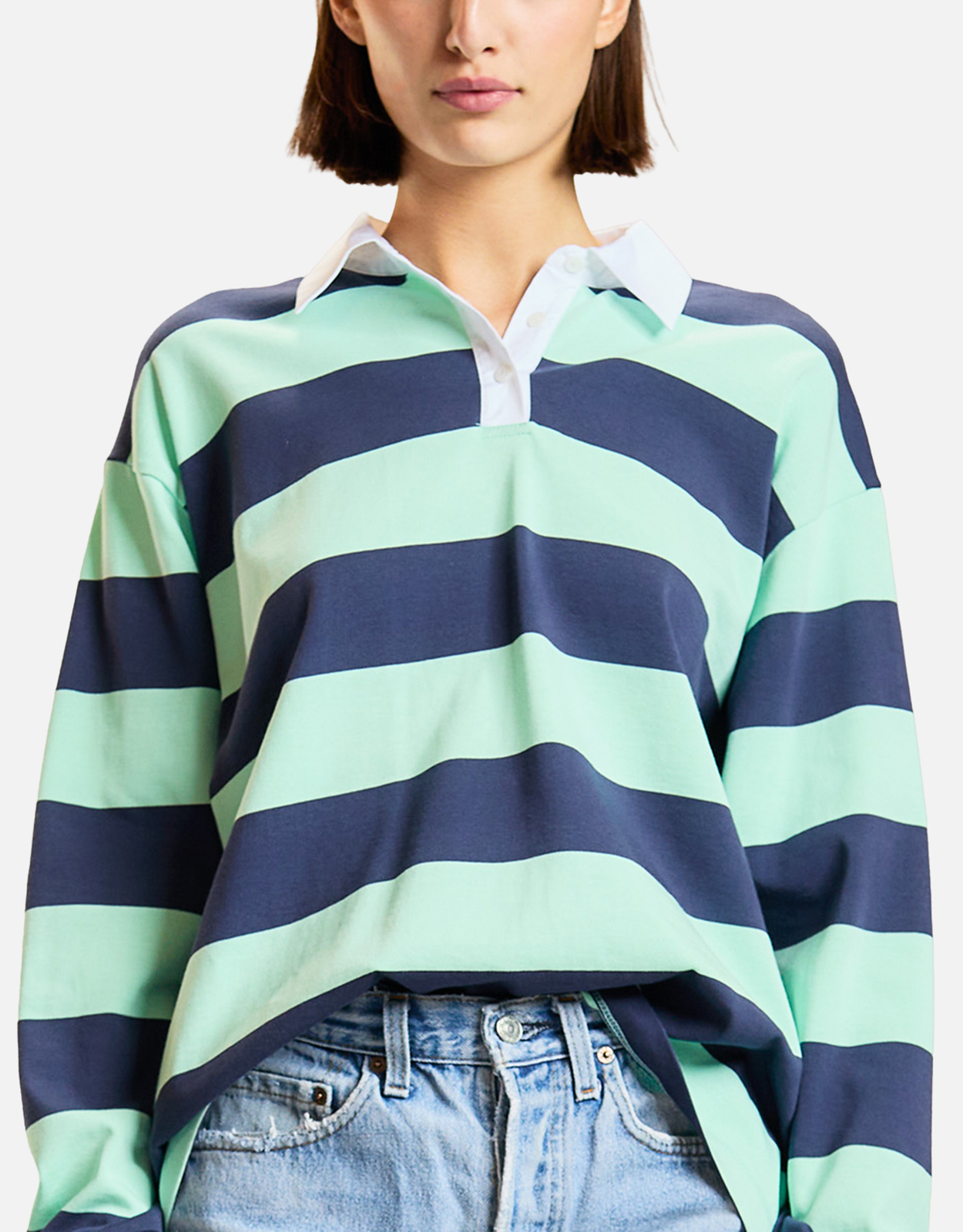 Cynthia Rowley Striped Cotton Rugby Shirt – Cynthia Rowley Striped Cotton Rugby Shirt –