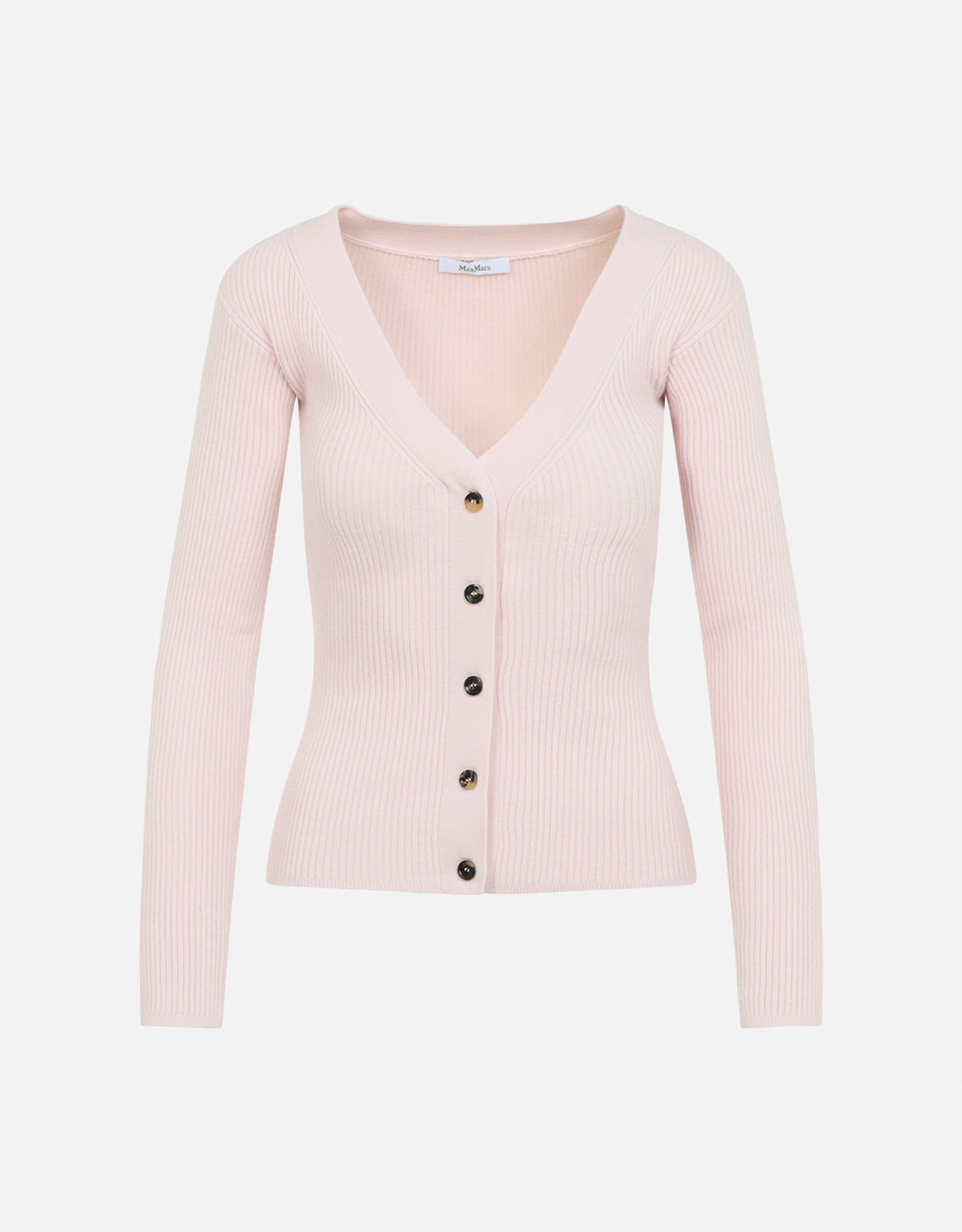 Max Mara Wool Cashmere Slim Fit V-Neck Jumper