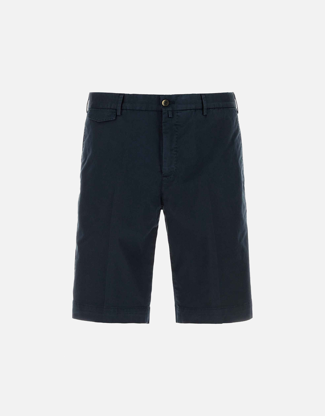 Pt Torino Men’s Midnight Blue Stretch Cotton Bermuda Shorts – IT Pt Torino Men’s Midnight Blue Stretch Cotton Bermuda Shorts – IT