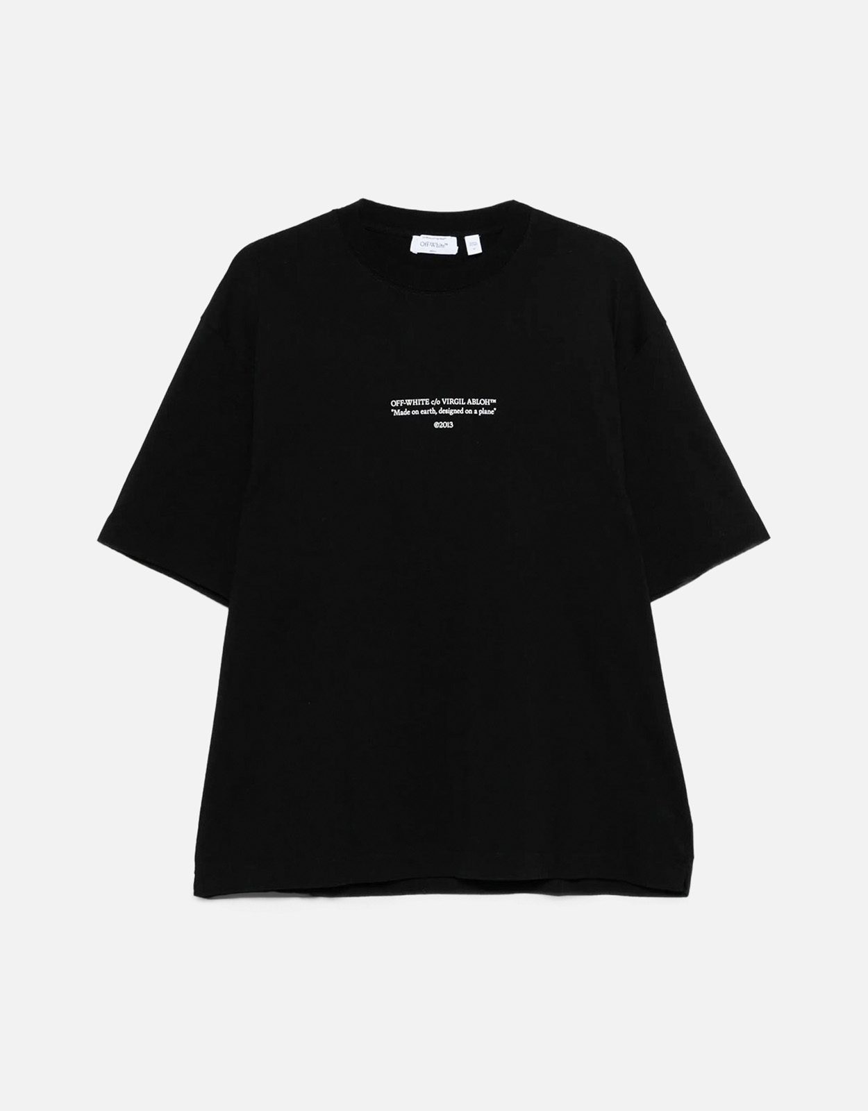 Off-White Men’s Statement Cotton Skate Shirt Off-White Men’s Statement Cotton Skate Shirt