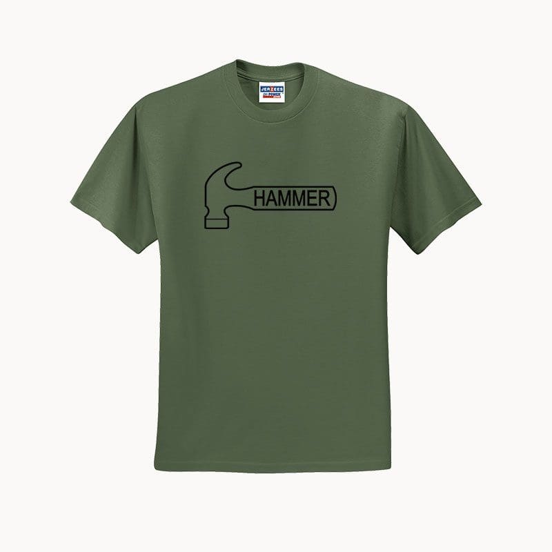 Hammer Men’s Bowling Shirt Military Green Hammer Men’s Bowling Shirt Military Green