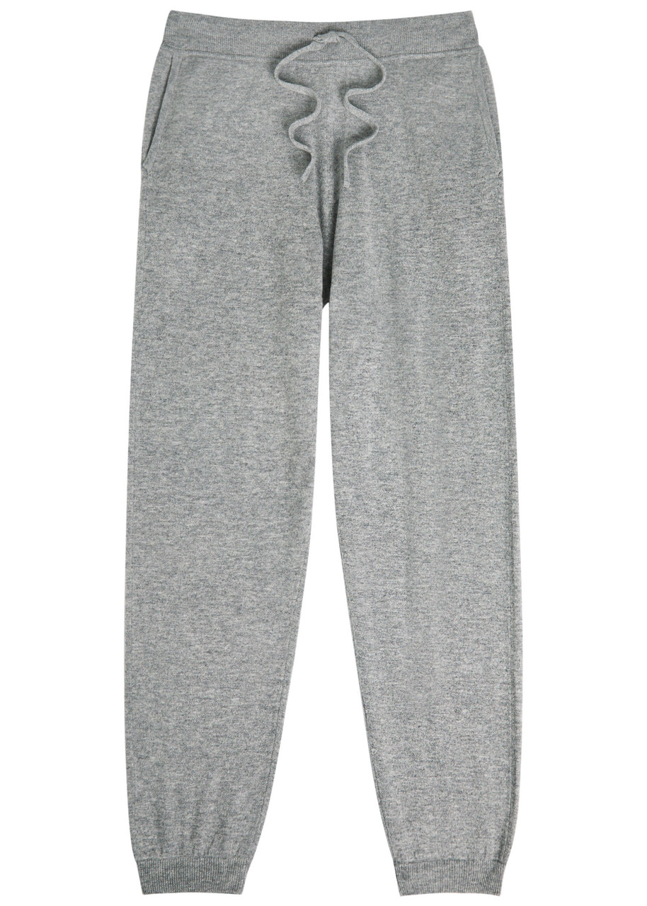 Allude Tapered-leg Wool-blend Trousers – Grey Allude Tapered-leg Wool-blend Trousers – Grey