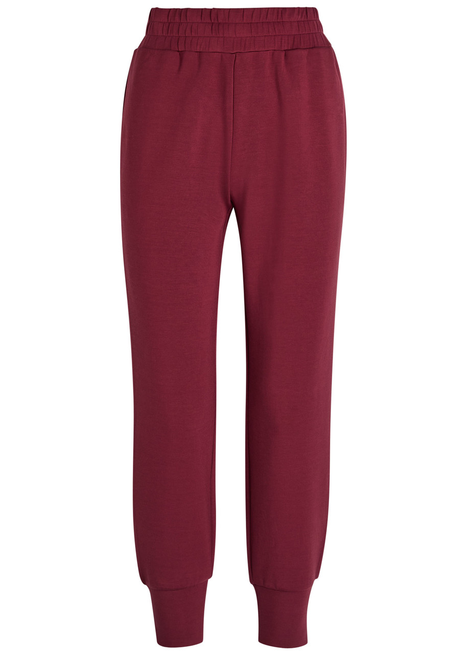 Varley The Slim Cuff . Stretch-jersey Sweatpants – Maroon – L L