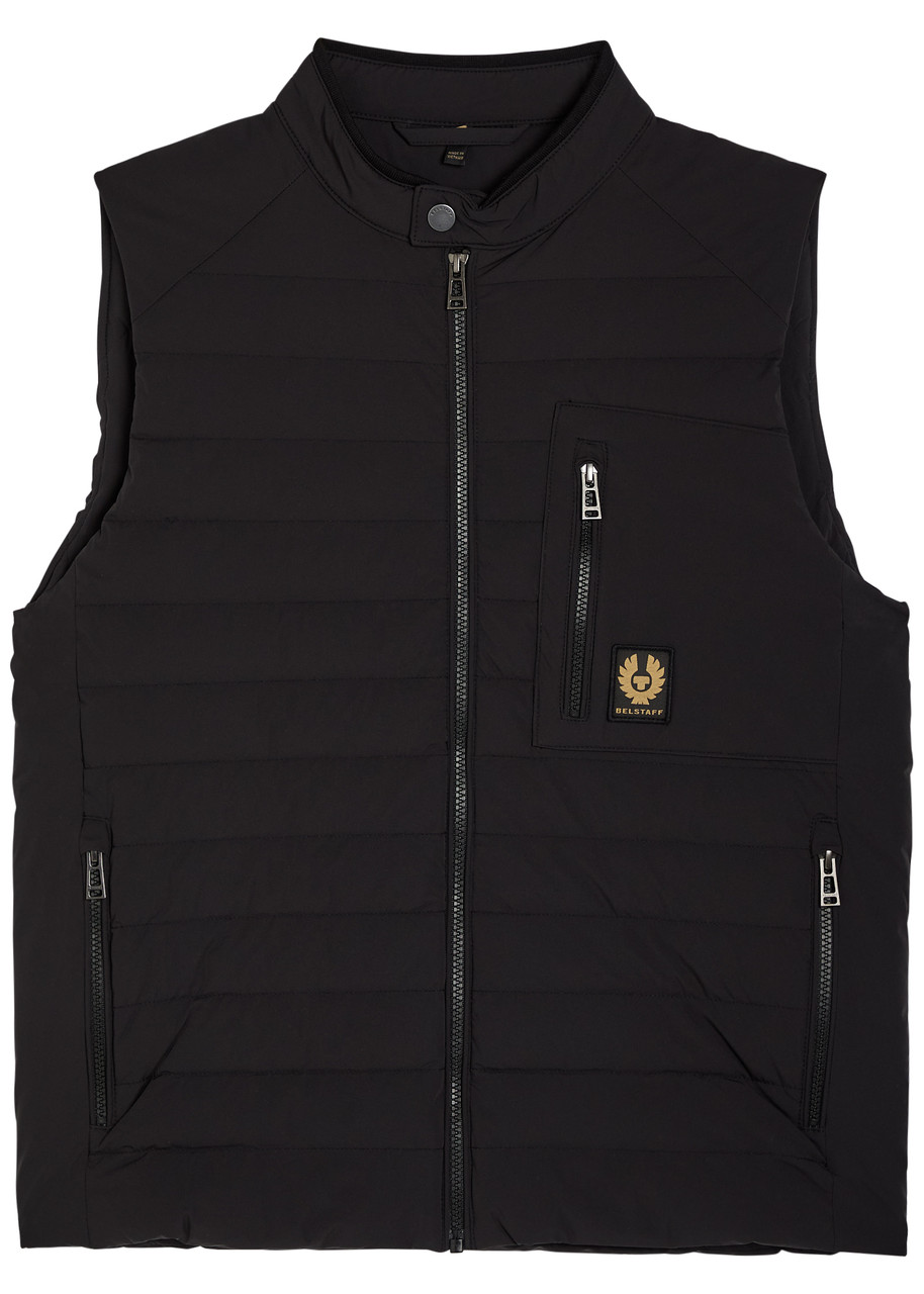 Belstaff Chassis Padded Stretch-shell Gilet – Black Belstaff Chassis Padded Stretch-shell Gilet – Black