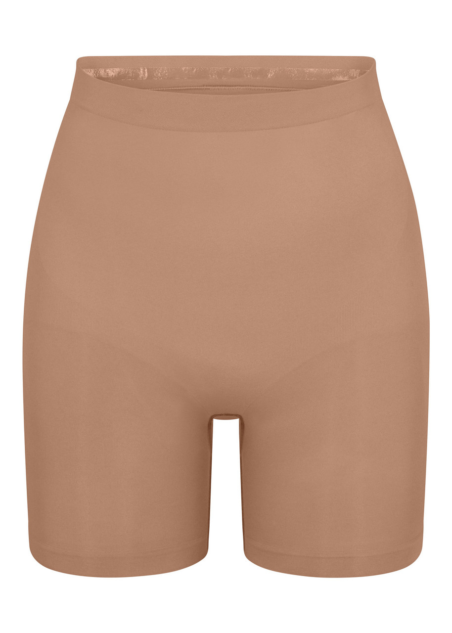 Skims Seamless Sculpt Mid-thigh Shorts – Light Brown – X