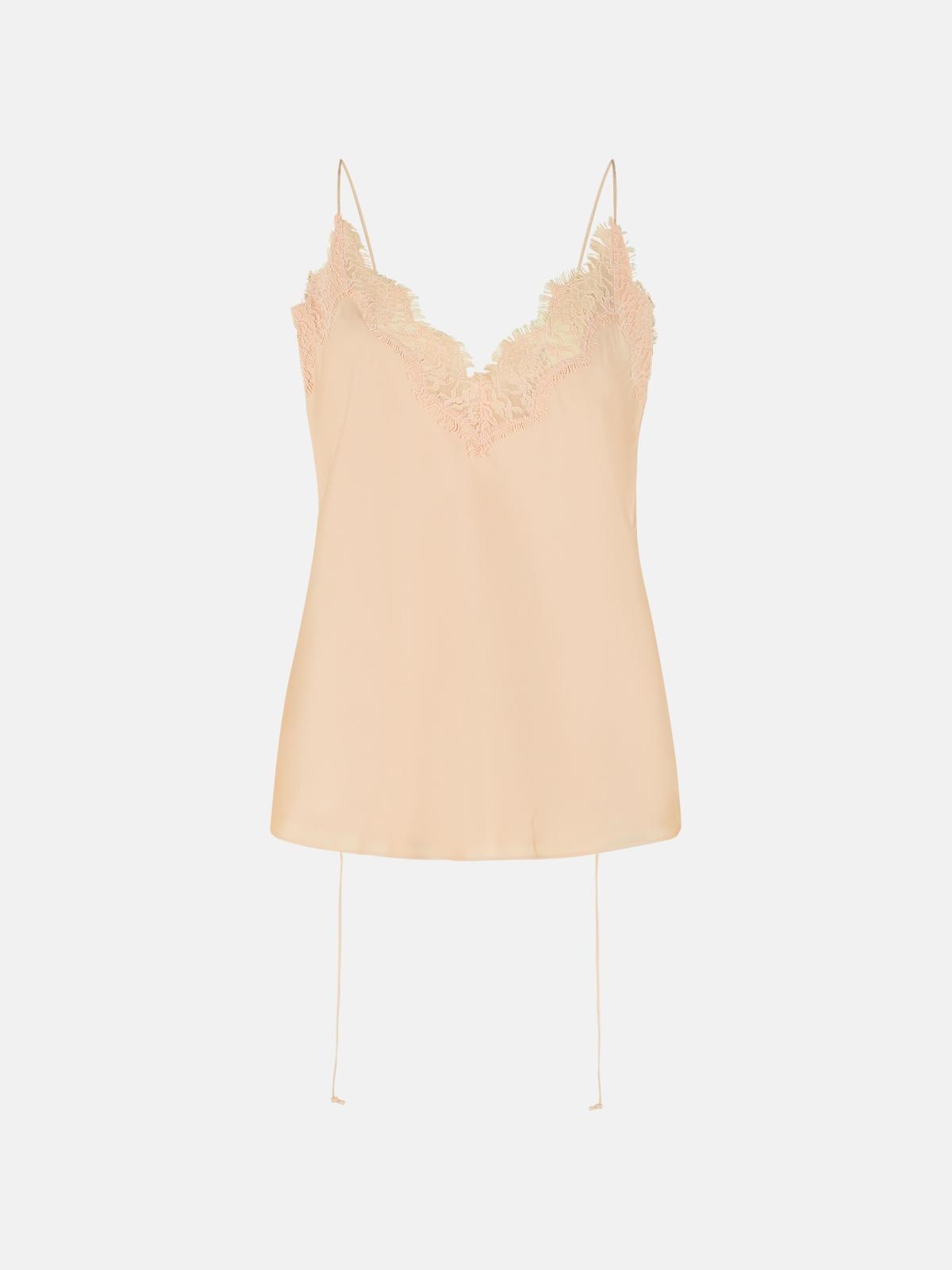 RÓHE Pink Silk Tank Top