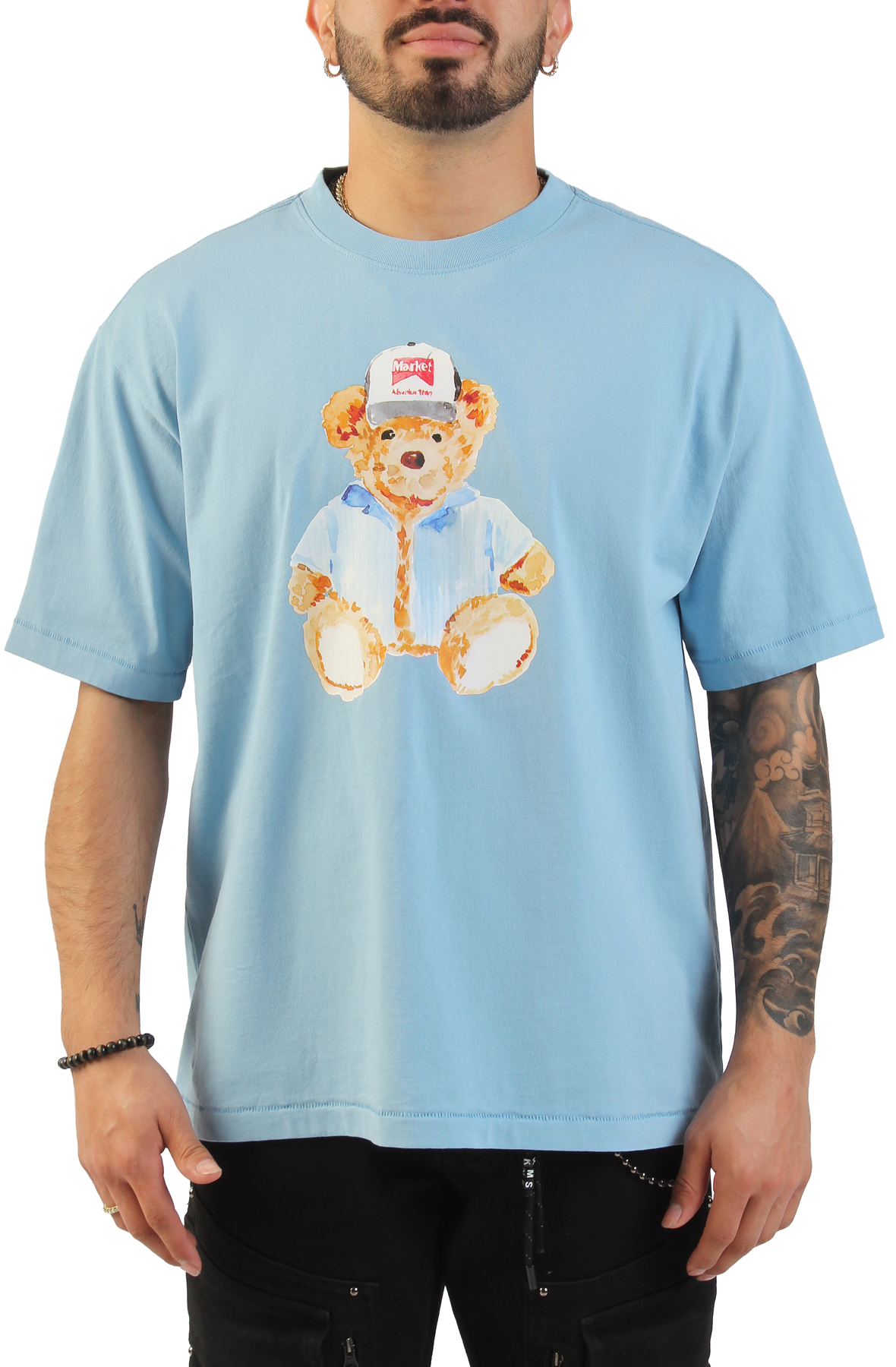 Men Watercolor Teddy Bear Shirt Dusk Blue shirts M Dusk Blue Men Watercolor Teddy Bear Shirt Dusk Blue shirts M Dusk Blue