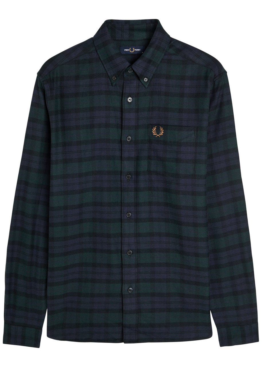 Fred Perry Blackwatch Tartan Flannel Shirt – Navy Fred Perry Blackwatch Tartan Flannel Shirt – Navy