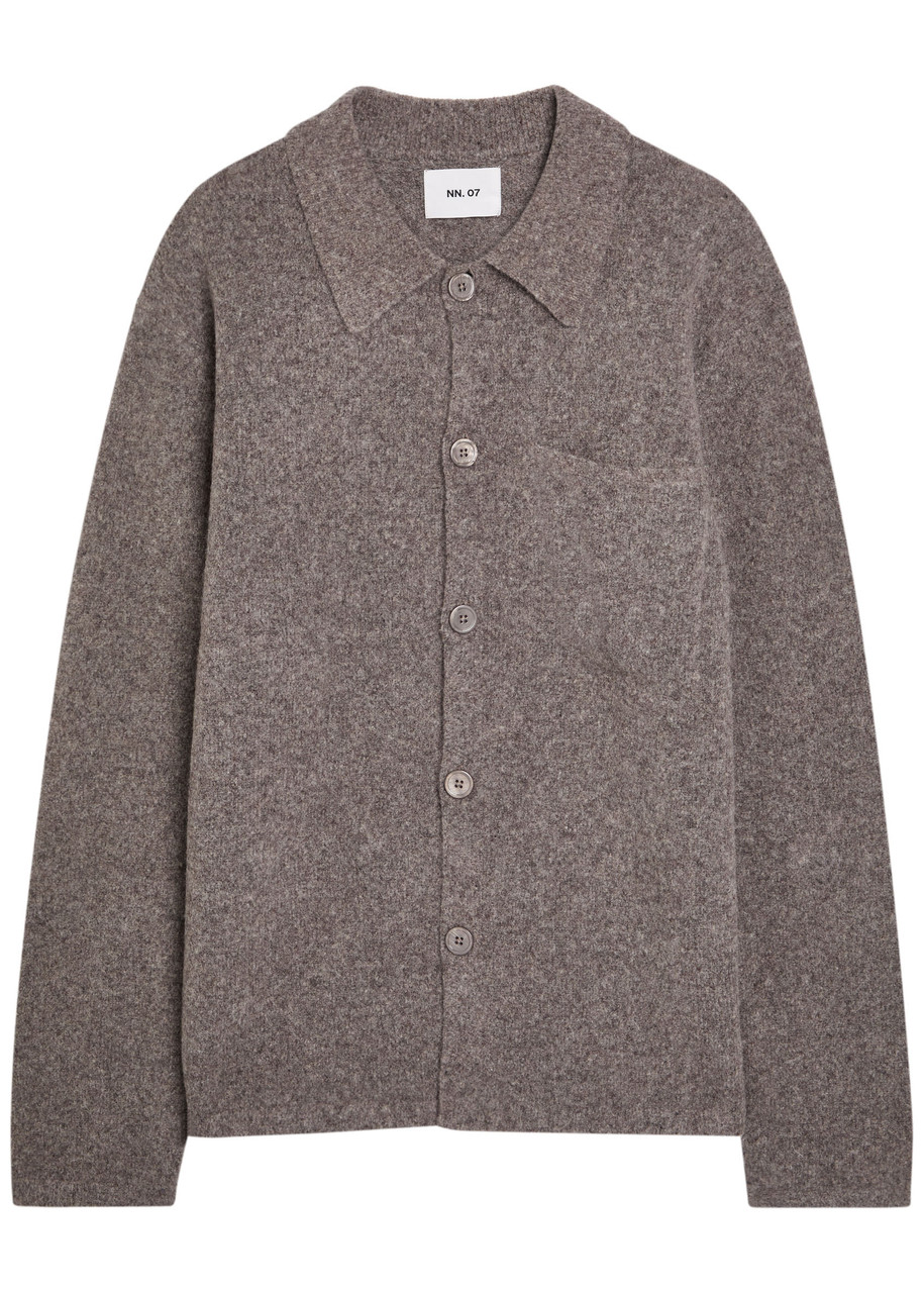 NN Jonas Brushed Wool-blend Overshirt – Light Brown NN Jonas Brushed Wool-blend Overshirt – Light Brown