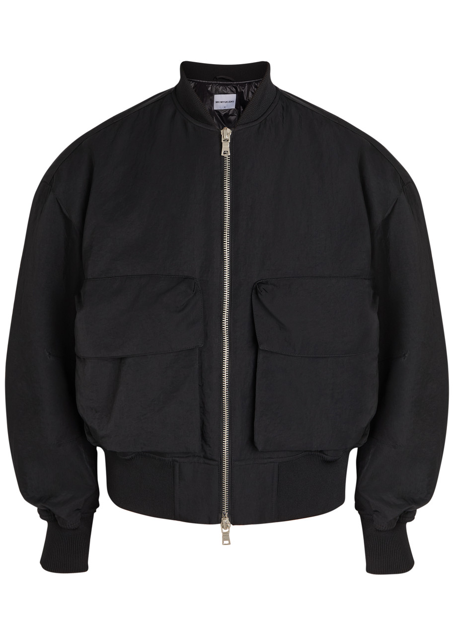 Mki Miyuki Zoku Quilted Nylon Bomber Jacket – Black Mki Miyuki Zoku Quilted Nylon Bomber Jacket – Black