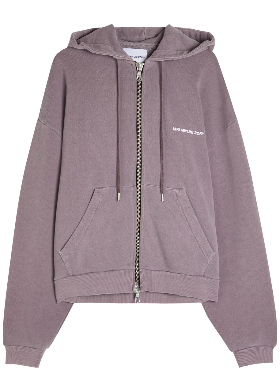 Mki Miyuki Zoku Uniform Hooded Cotton-blend Sweatshirt – Raisin Mki Miyuki Zoku Uniform Hooded Cotton-blend Sweatshirt – Raisin