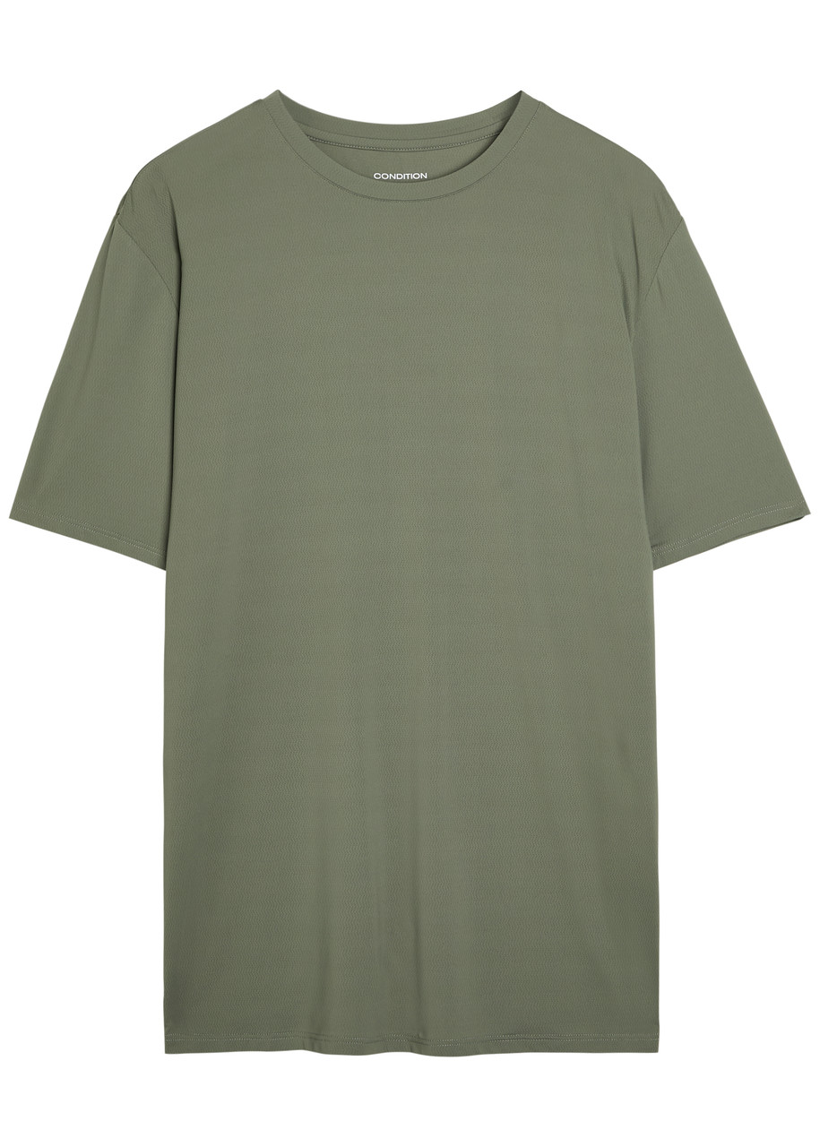 Condition Aero Logo Stretch-jersey shirt – Green Condition Aero Logo Stretch-jersey shirt – Green