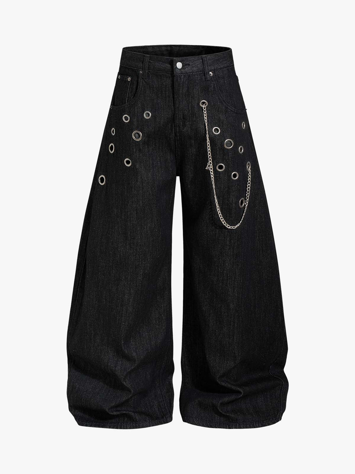 Vintage Eyelet Chain Baggy Jeans Vintage Eyelet Chain Baggy Jeans