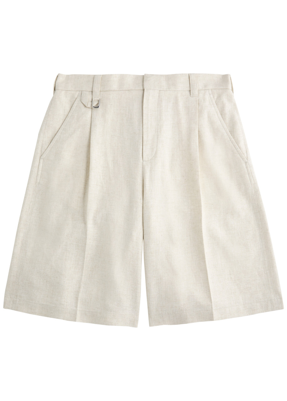 Jacquemus Le Short Melo Wide-leg Woven Shorts – Beige – IT M Jacquemus Le Short Melo Wide-leg Woven Shorts – Beige – IT M