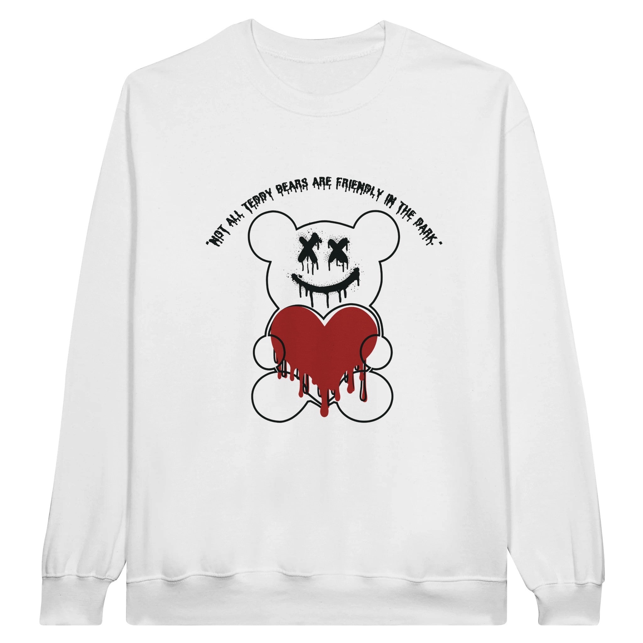 Unfriendly Teddy Sweatshirt Gift with an Edge