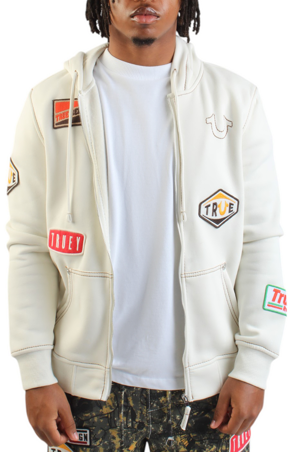 BIG T PATCH ZIP HOODIE BIG T PATCH ZIP HOODIE