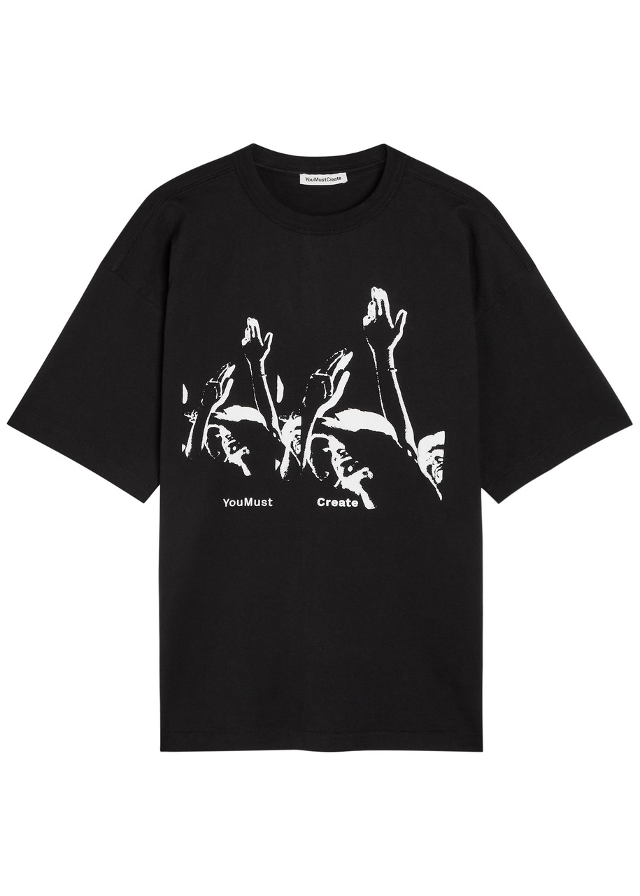Ymc Triple Printed Cotton shirt – Black Ymc Triple Printed Cotton shirt – Black